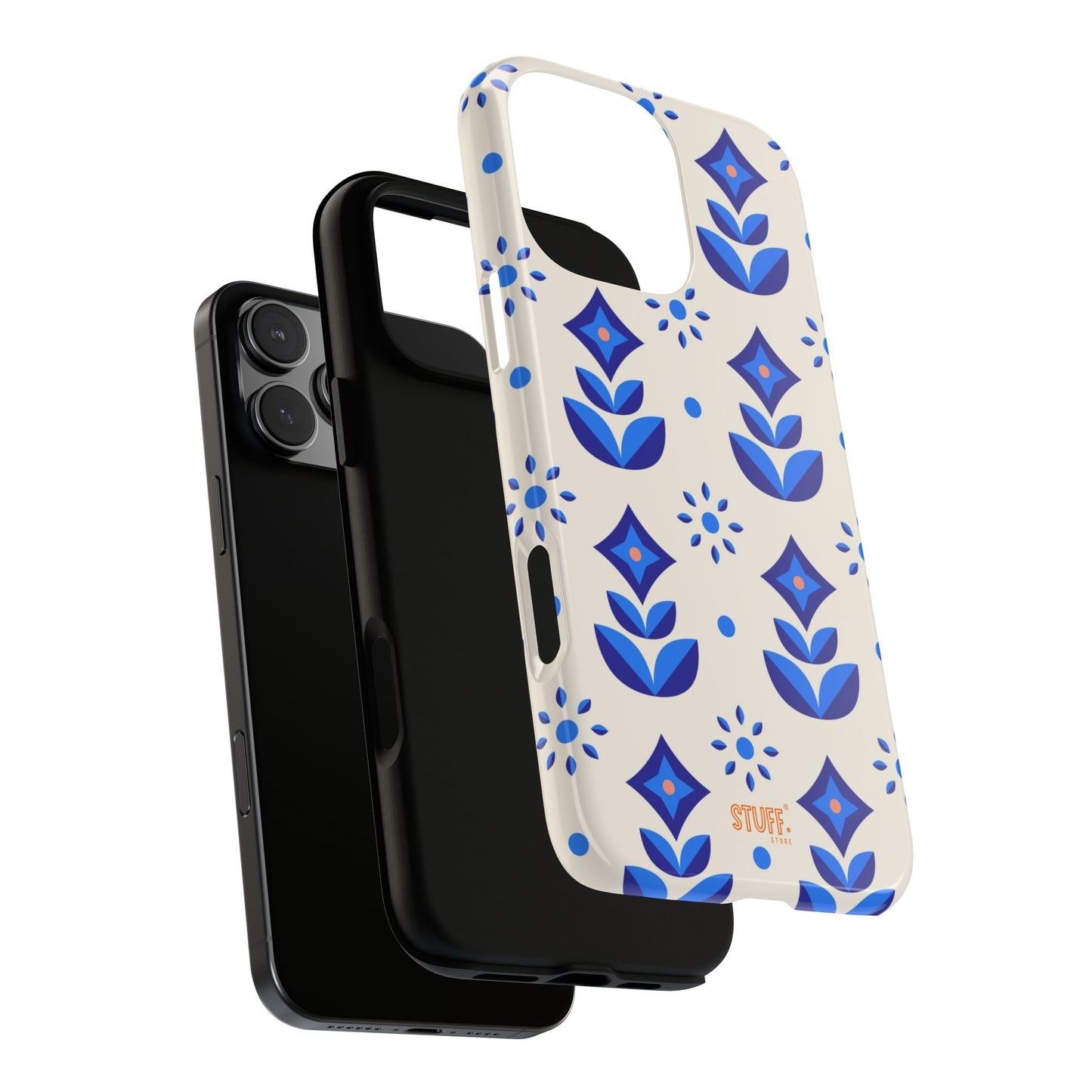 Floral Case | Coque résistante double protection avec Design Fleuri