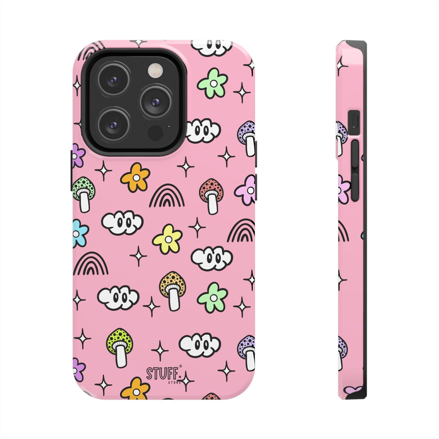 Pixie Case | Coque résistante double protection | Pixie Collection - Pink Matte Effect