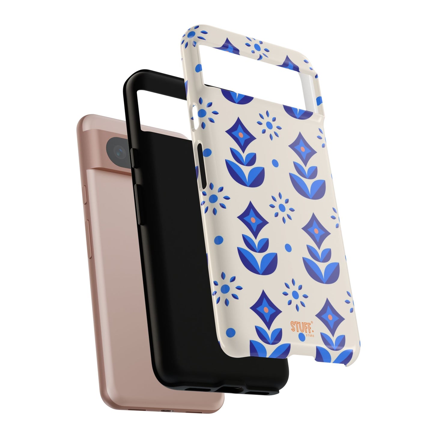 Floral Case | Coque résistante double protection avec Design Fleuri