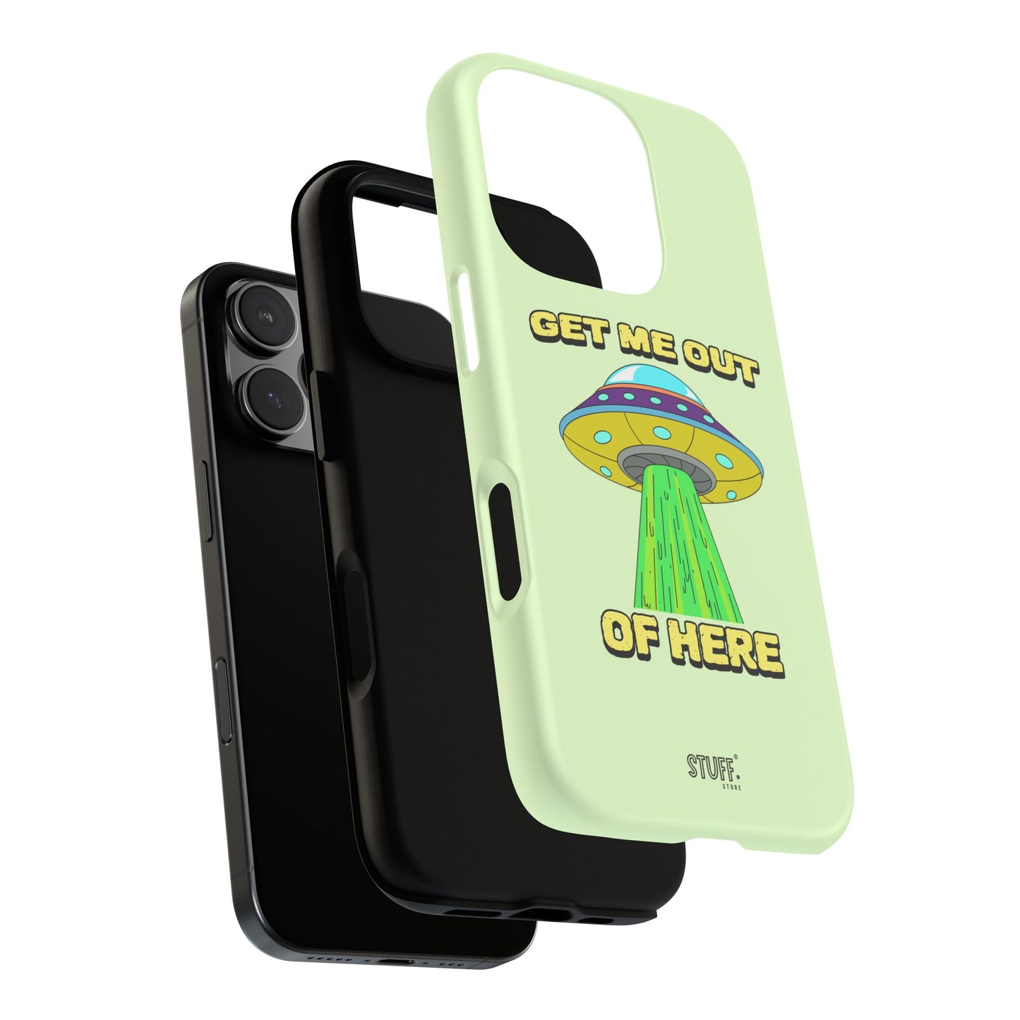 Get Me Out of Here | Coque résistante anti-choc — Vert Menthe