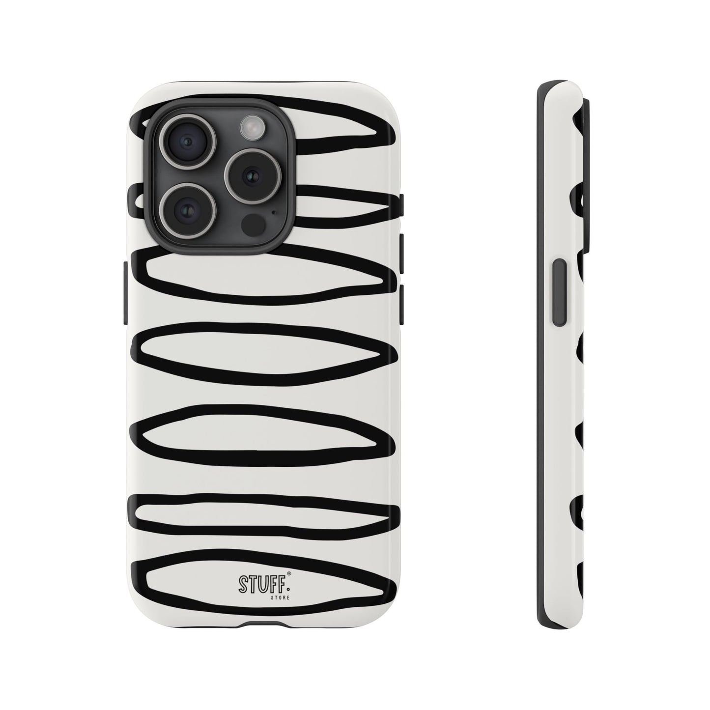 Loopy Case | Coque résistante double protection - Motif cercles abstraits