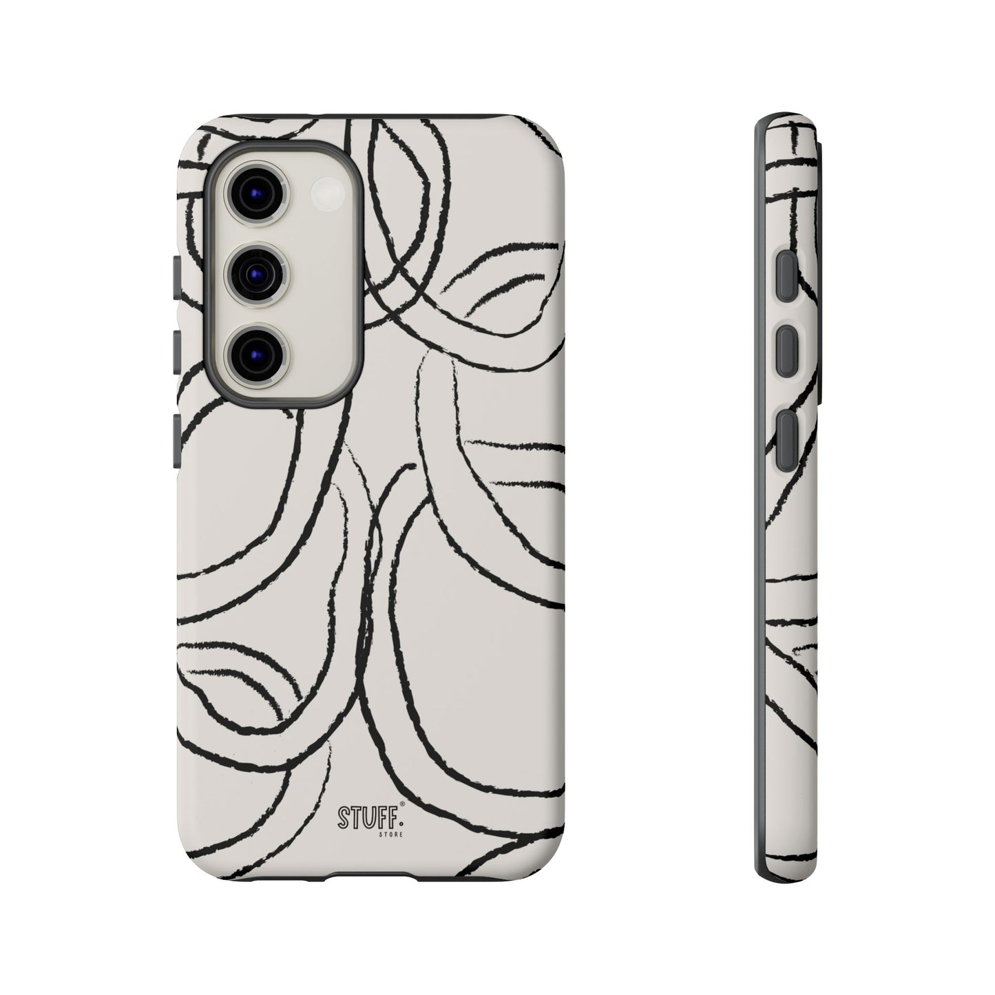 Doodly Case | Coque résistante double protection avec Design Gribouillis Minimaliste