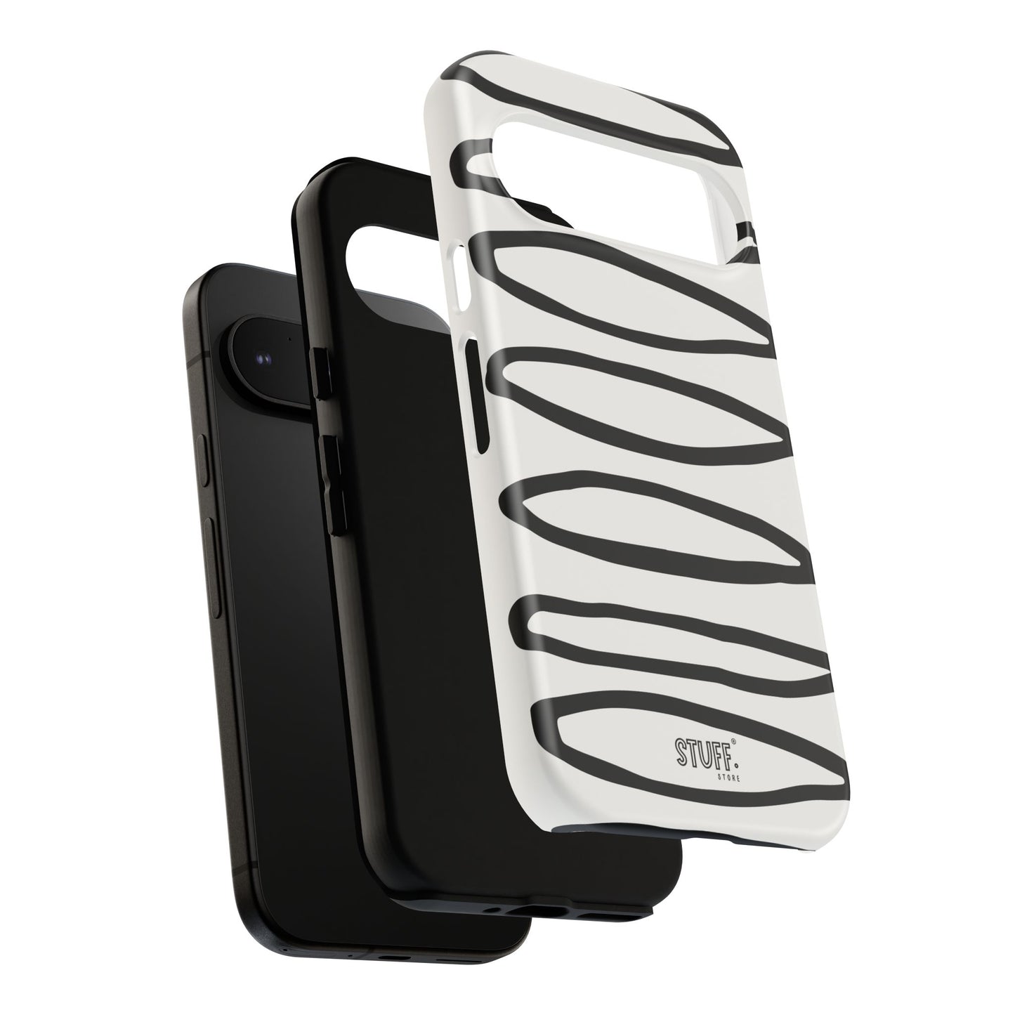 Loopy Case | Coque résistante double protection - Motif cercles abstraits