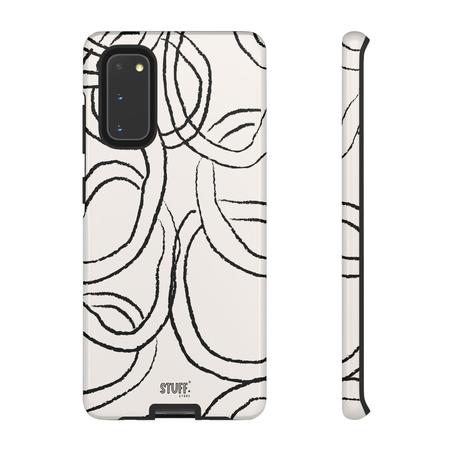 Doodly Case | Coque résistante double protection avec Design Gribouillis Minimaliste