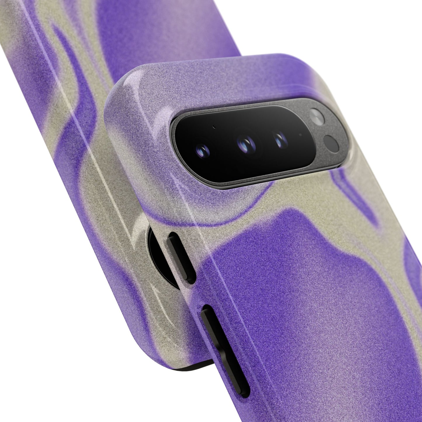Swirly Case | Coque résistante double protection - Motif vague pourpre