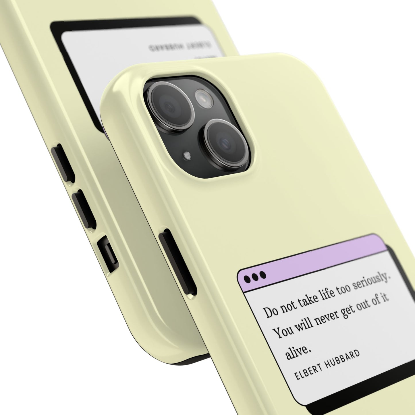Window Case | Coque résistante à double protection avec citation – Design minimal & message puissant