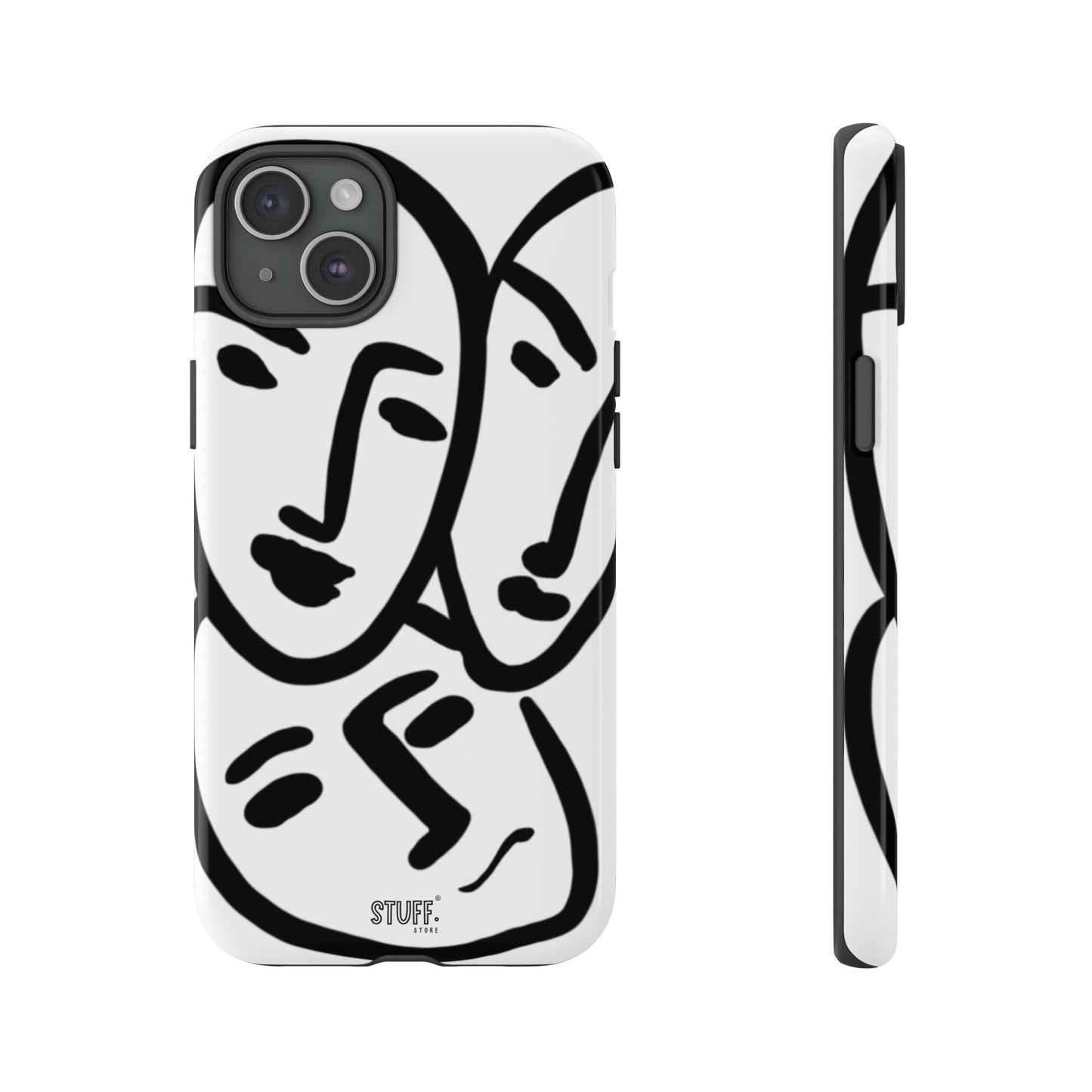 Les Trois Visages | Coque résistante double protection — inspiration Matisse