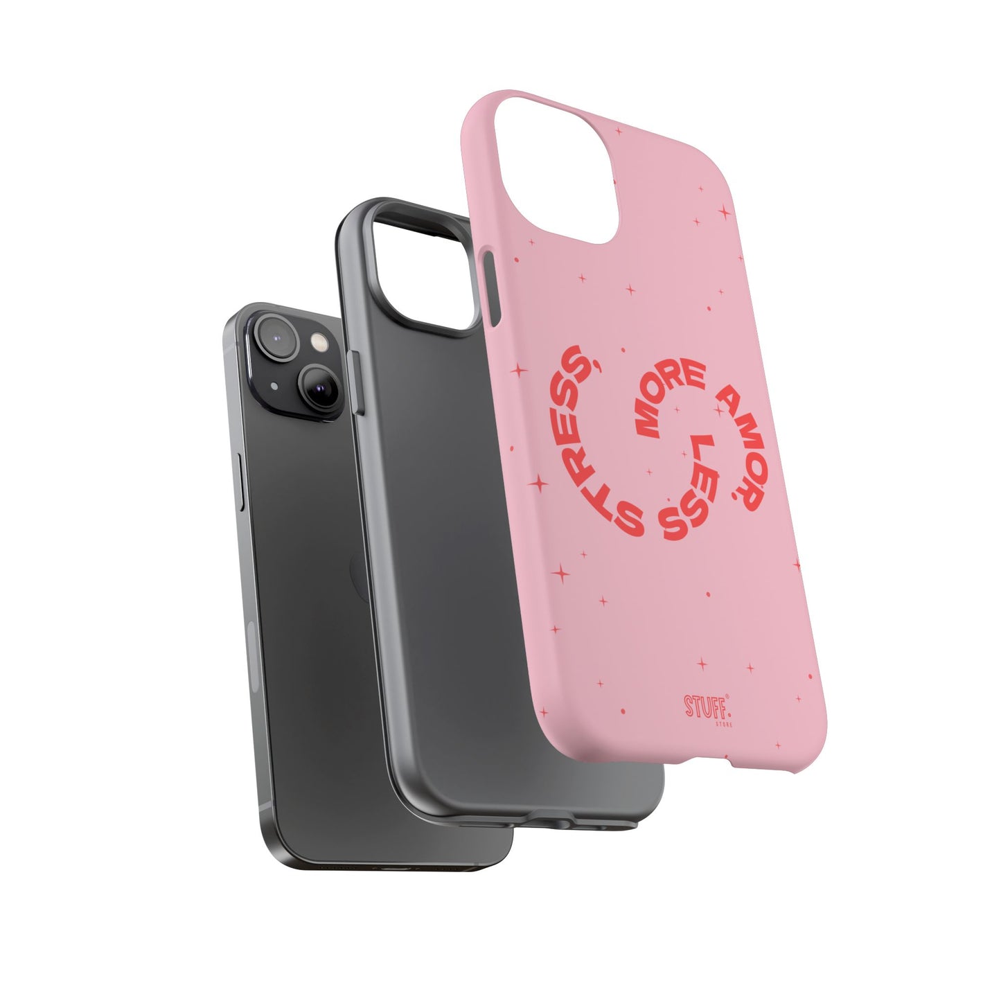 More Amor Case | Coque résistante double protection avec phrase Bienveillante