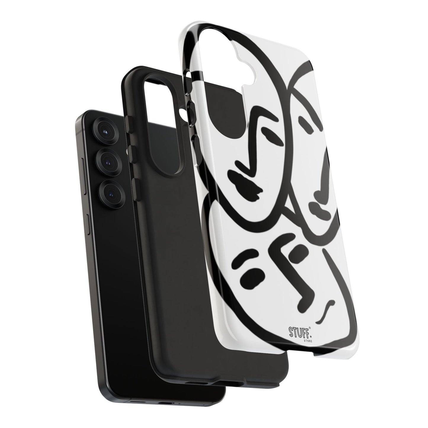 Les Trois Visages | Coque résistante double protection — inspiration Matisse