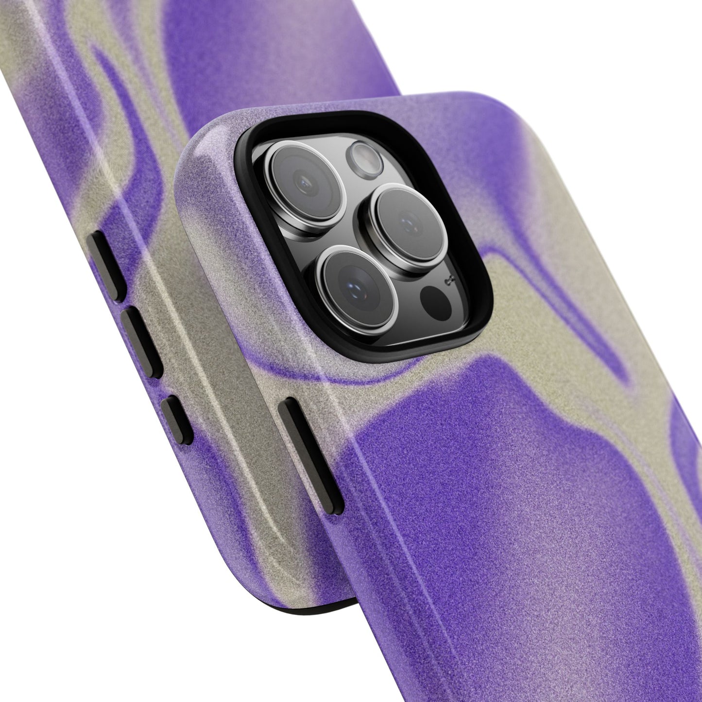 Swirly Case | Coque résistante double protection - Motif vague pourpre