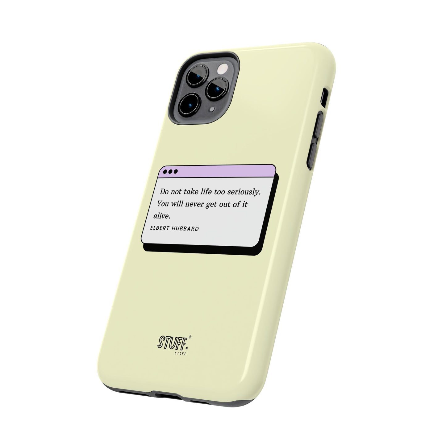 Window Case | Coque résistante à double protection avec citation – Design minimal & message puissant