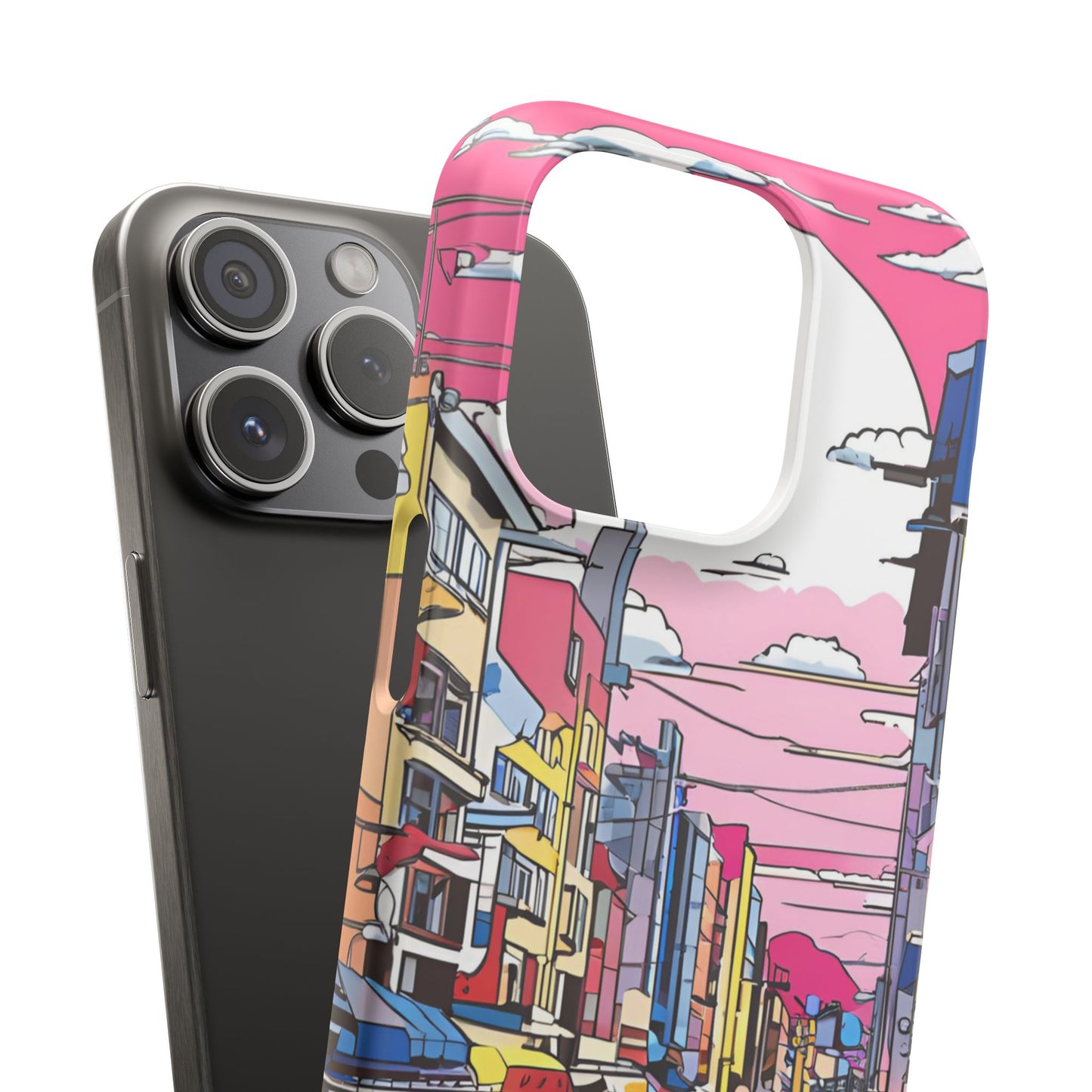 Pop Art Sunset | Coque snap légère et résistante inspiration Lichtenstein