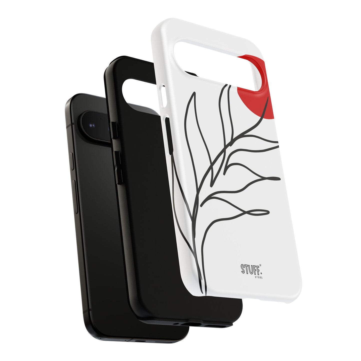 Red Sun Case | Coque résistante double protection avec Design Minimaliste