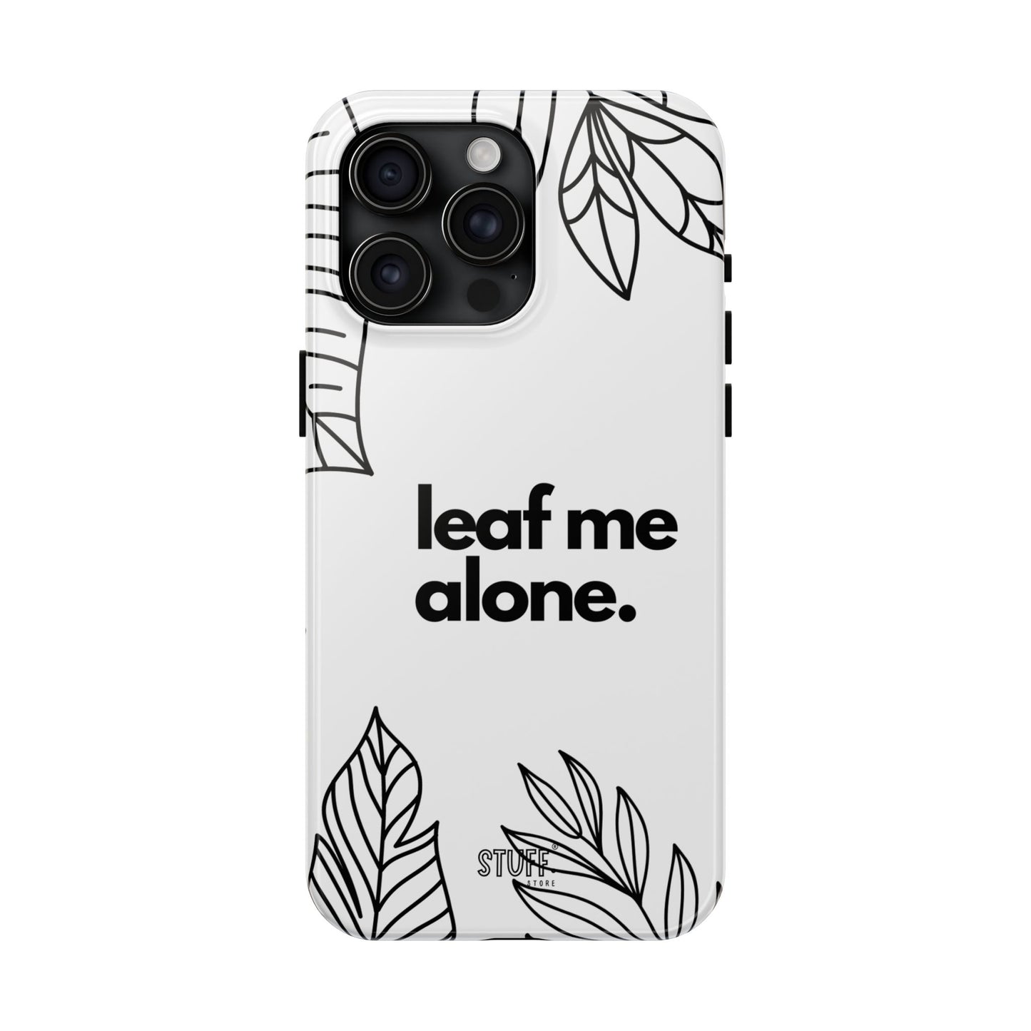 Leaf Me Case | Coque résistante double protection avec design minimaliste
