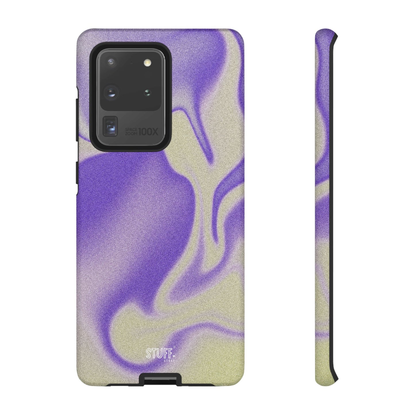 Swirly Case | Coque résistante double protection - Motif vague pourpre