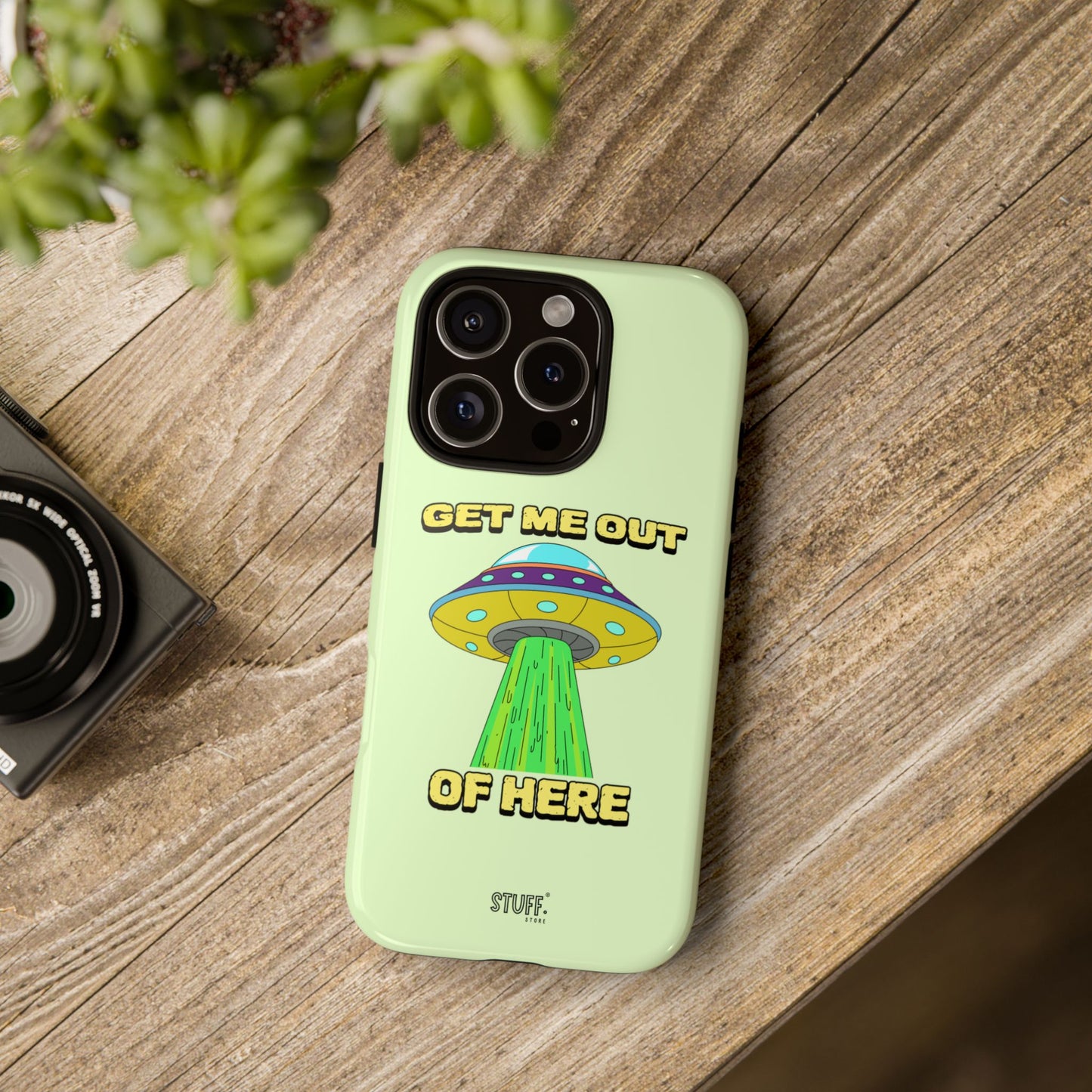 Get Me Out of Here | Coque résistante anti-choc — Vert Menthe