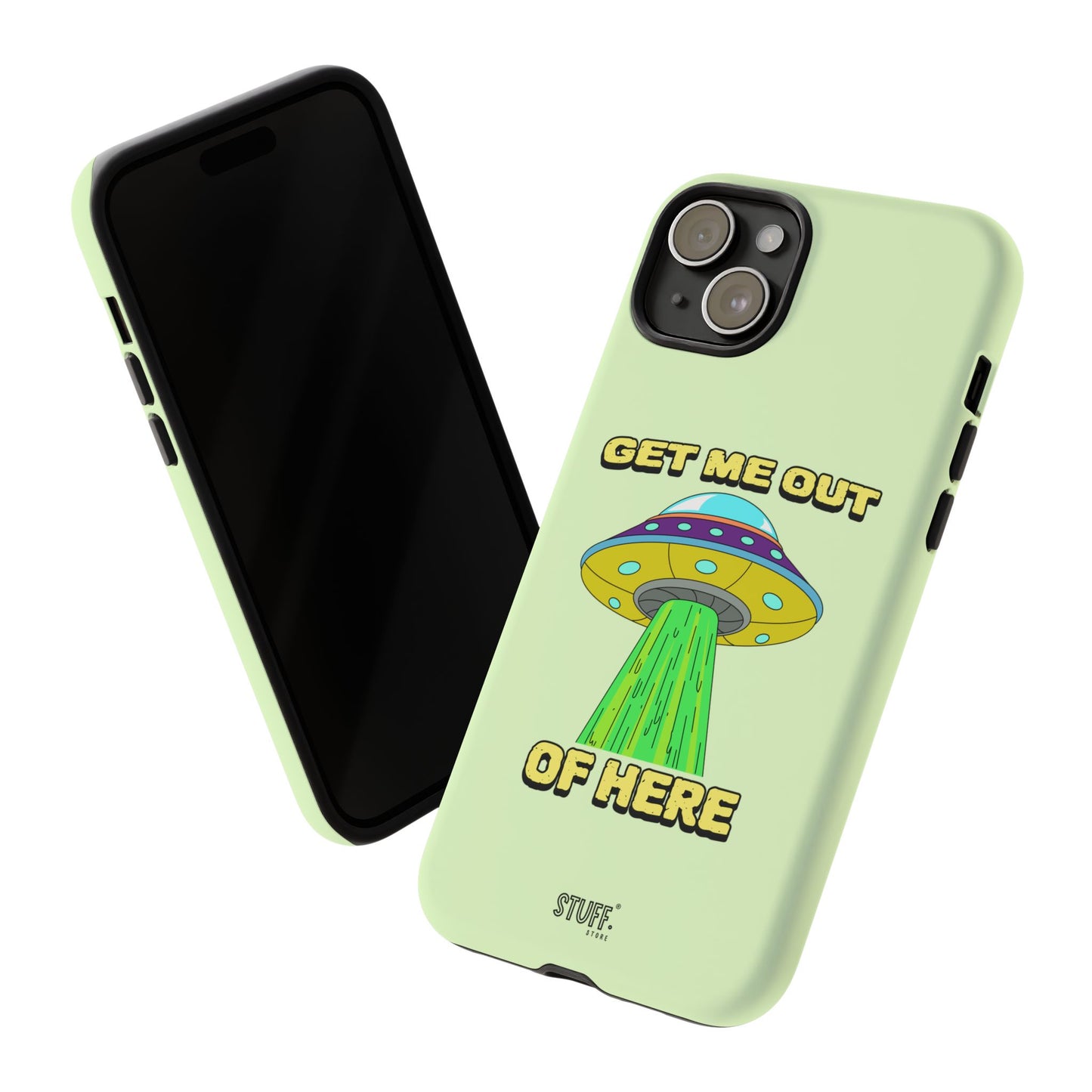 Get Me Out of Here | Coque résistante anti-choc — Vert Menthe