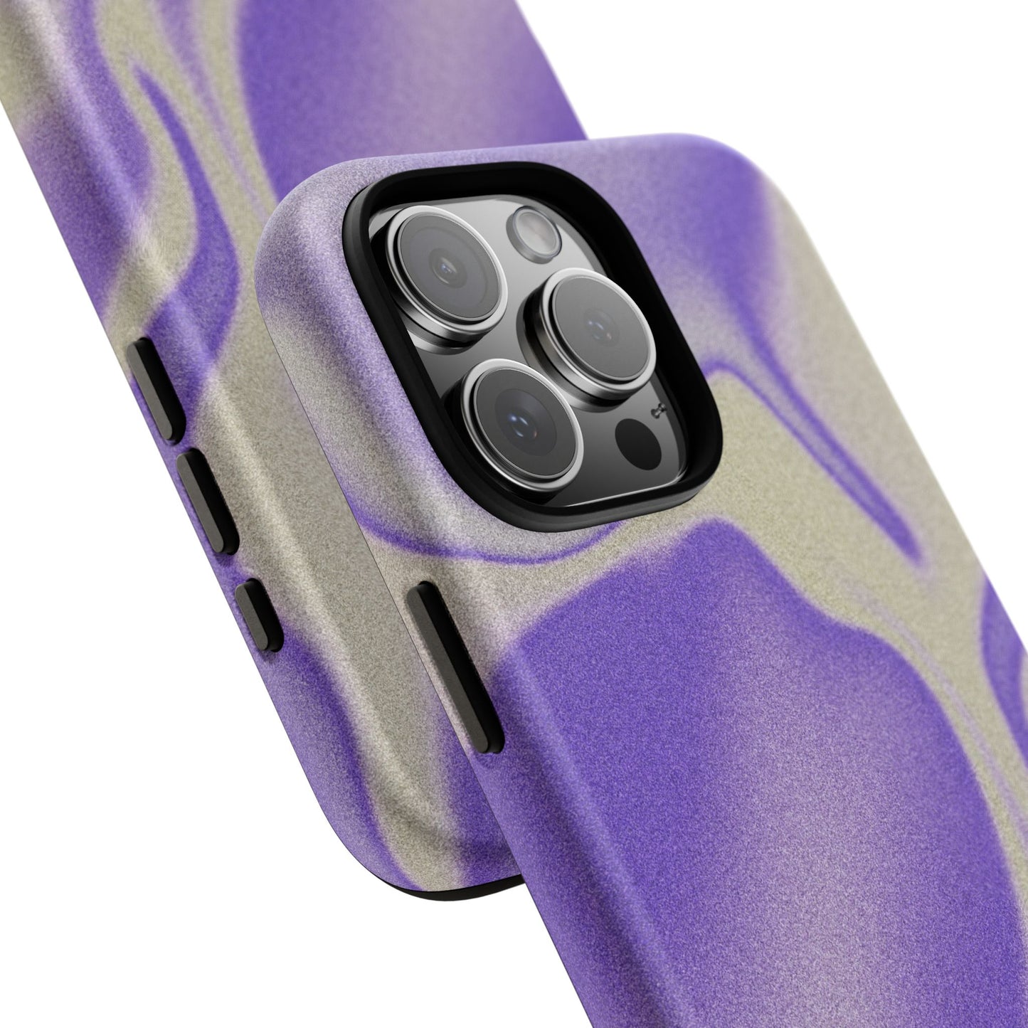 Swirly Case | Coque résistante double protection - Motif vague pourpre