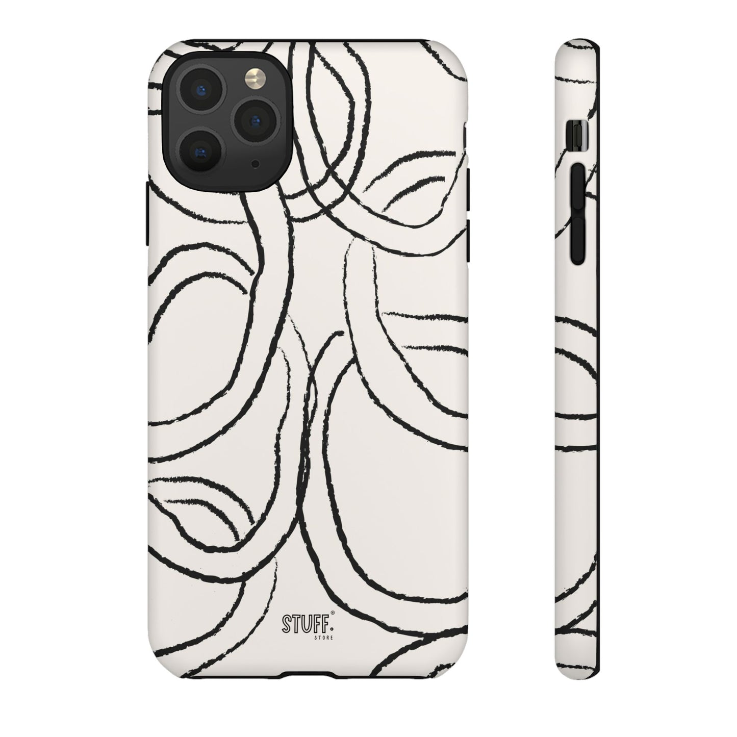 Doodly Case | Coque résistante double protection avec Design Gribouillis Minimaliste