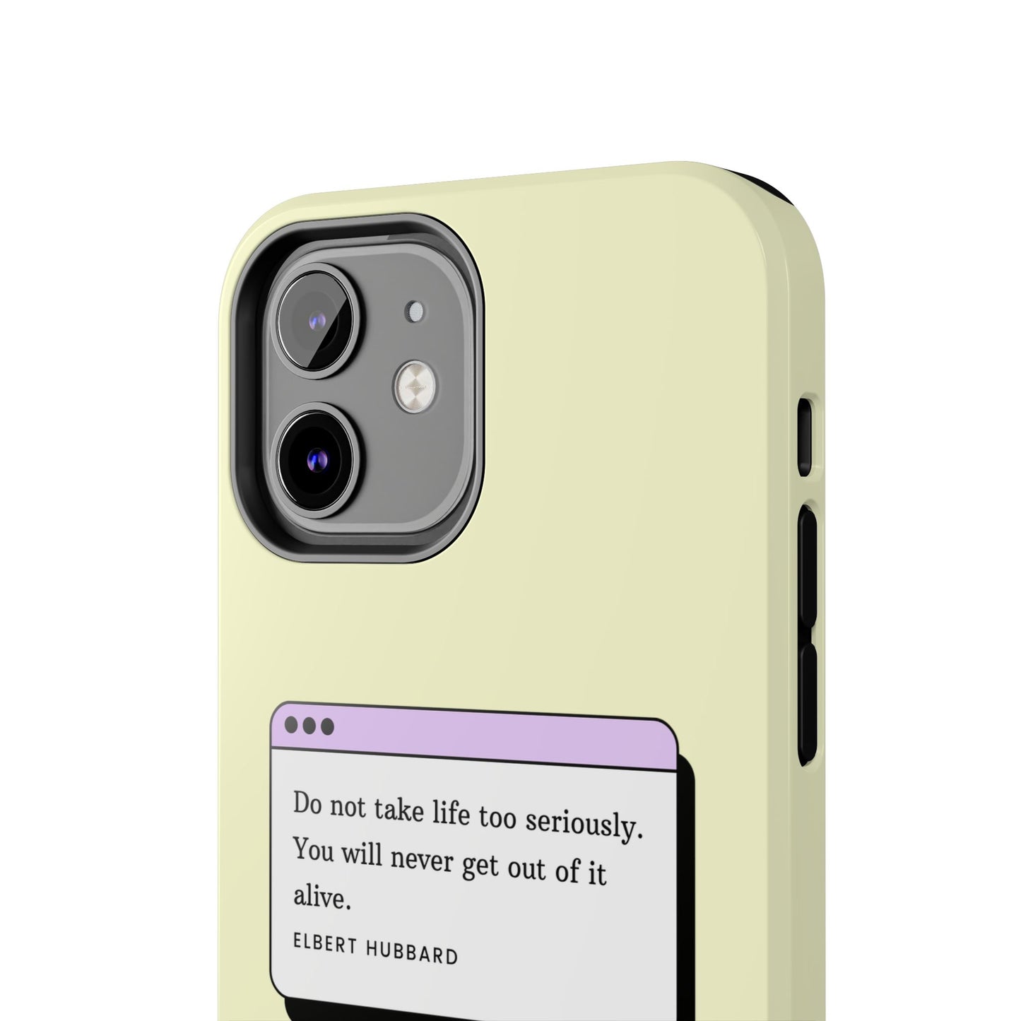 Window Case | Coque résistante à double protection avec citation – Design minimal & message puissant