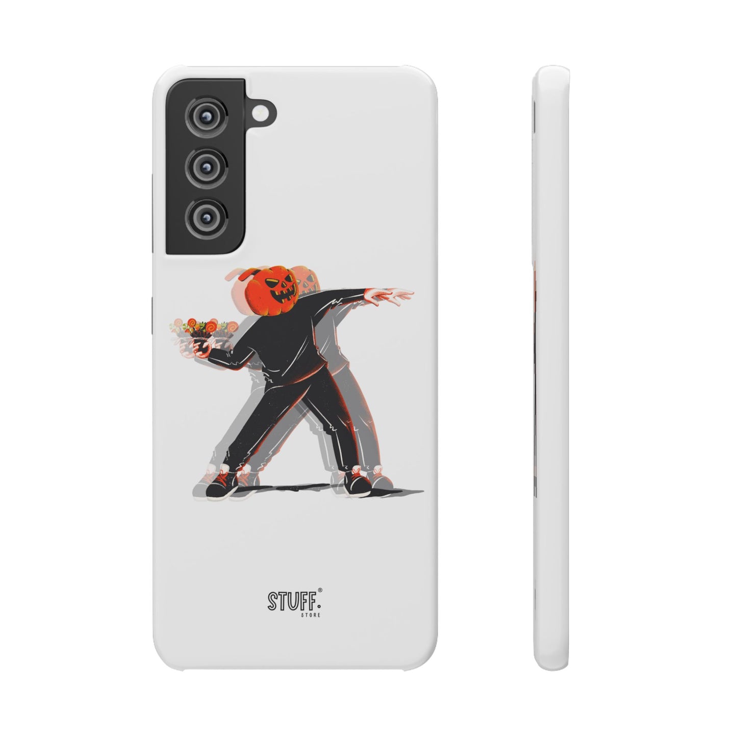 Pumpksy | Coque snap légère et résistante inspiration Banksy – Blanc