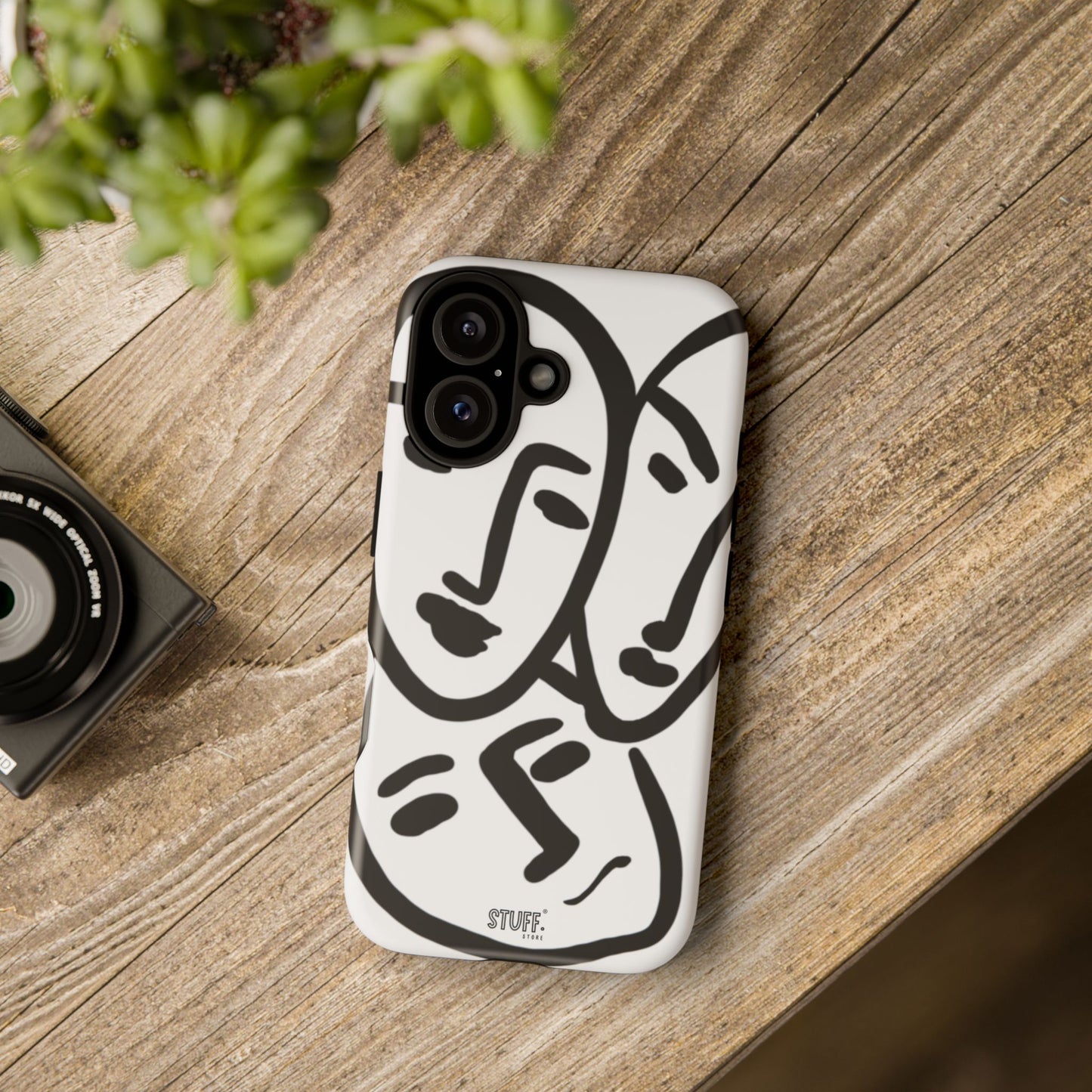 Les Trois Visages | Coque résistante double protection — inspiration Matisse