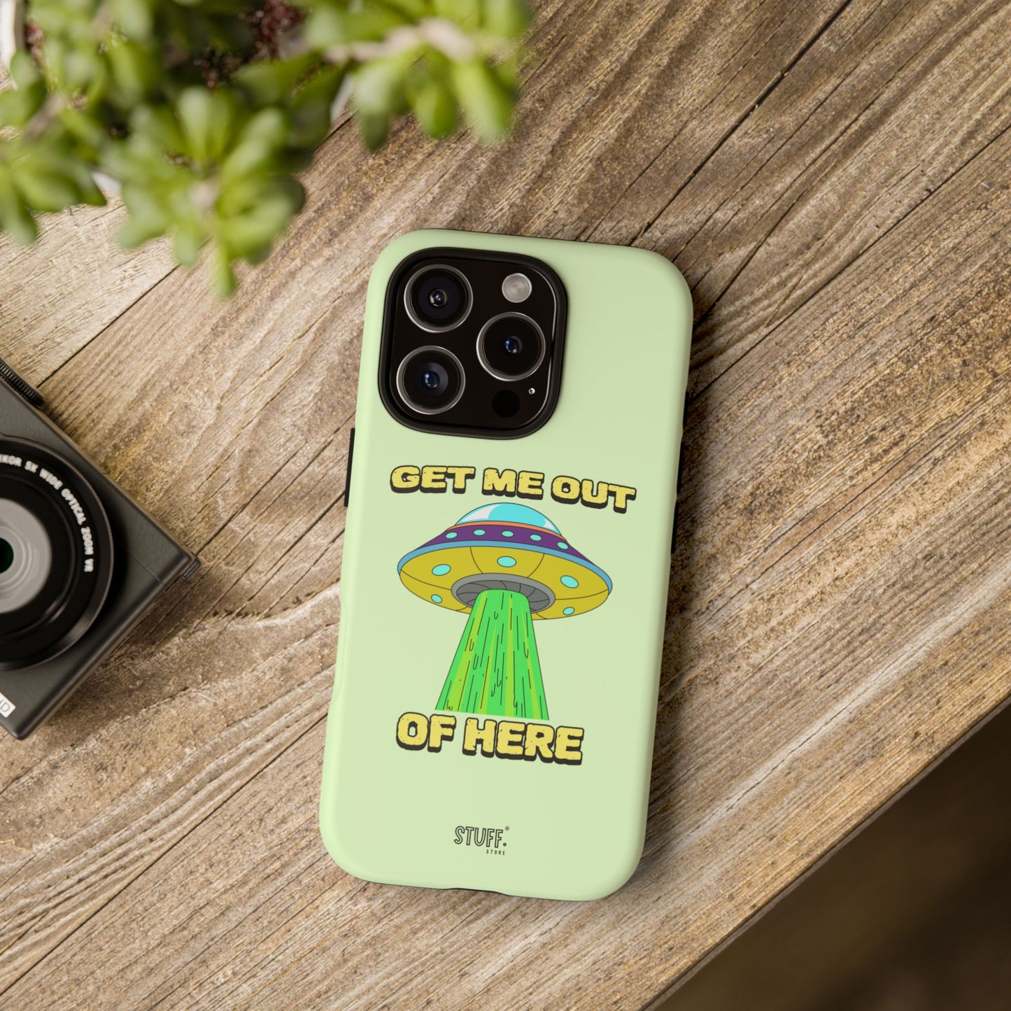 Get Me Out of Here | Coque résistante anti-choc — Vert Menthe