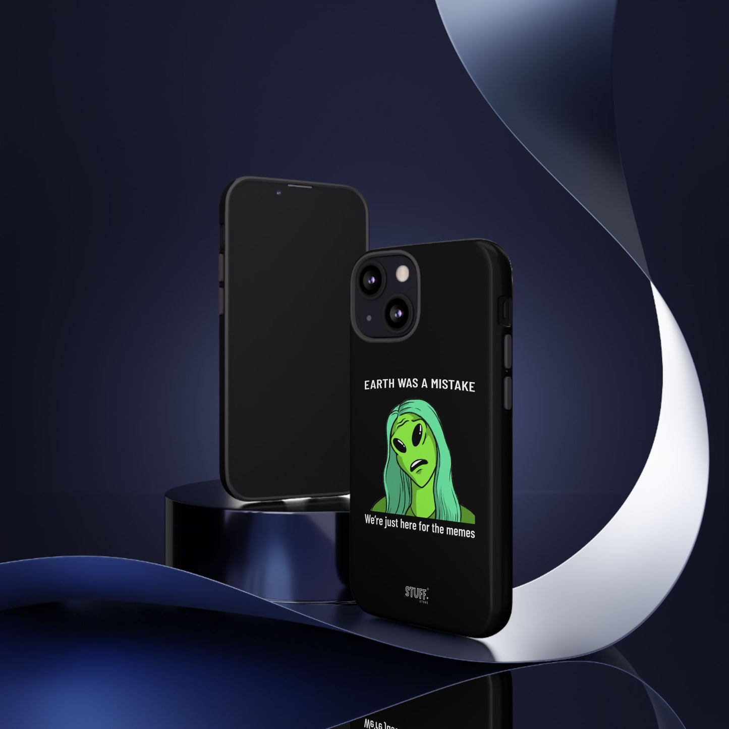 Meme Liking Alien Case | Coque résistante double protection pour les amateurs de Pop Culture