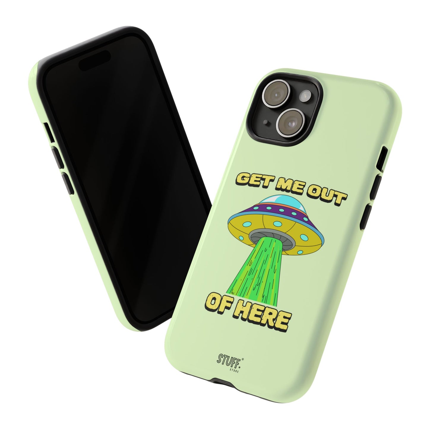Get Me Out of Here | Coque résistante anti-choc — Vert Menthe