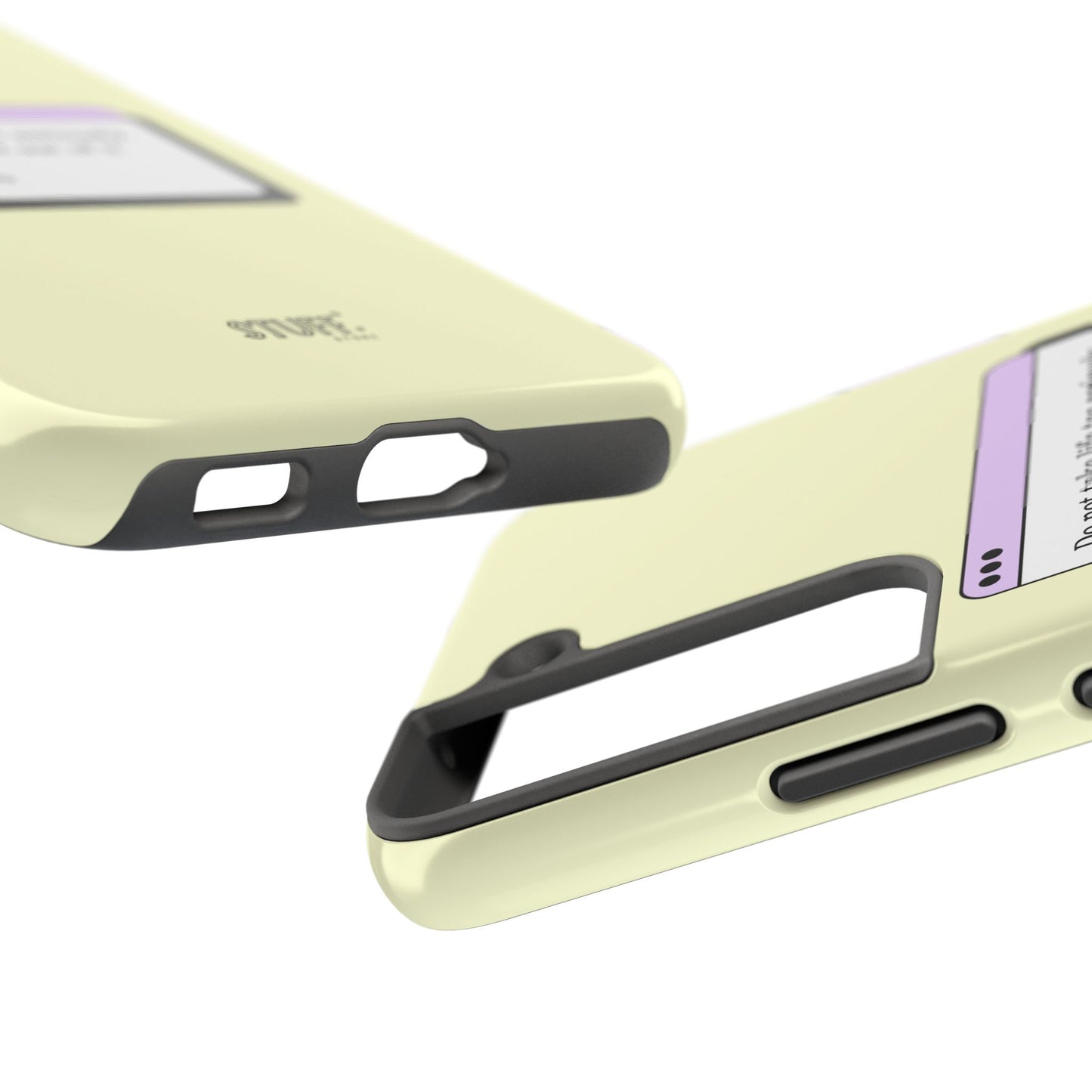 Window Case | Coque résistante à double protection avec citation – Design minimal & message puissant