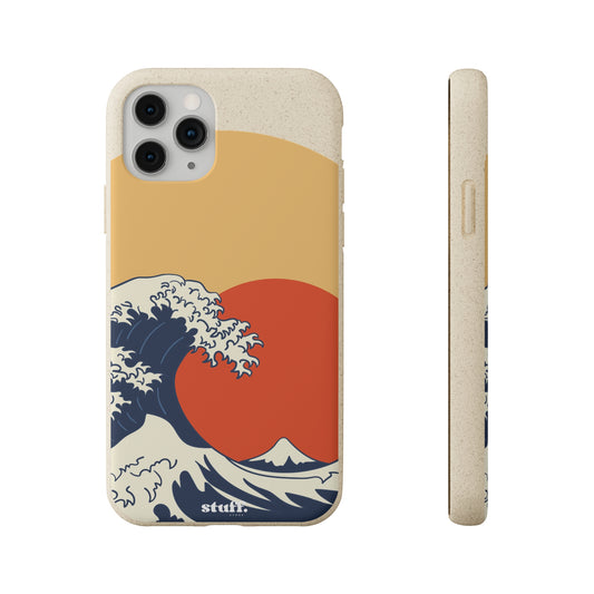 La Grande Vague | coque biodégradable en bambou et bioplastique — inspirée de l'art japonais