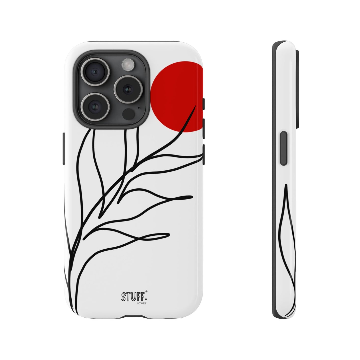 Red Sun Case | Coque résistante double protection avec Design Minimaliste
