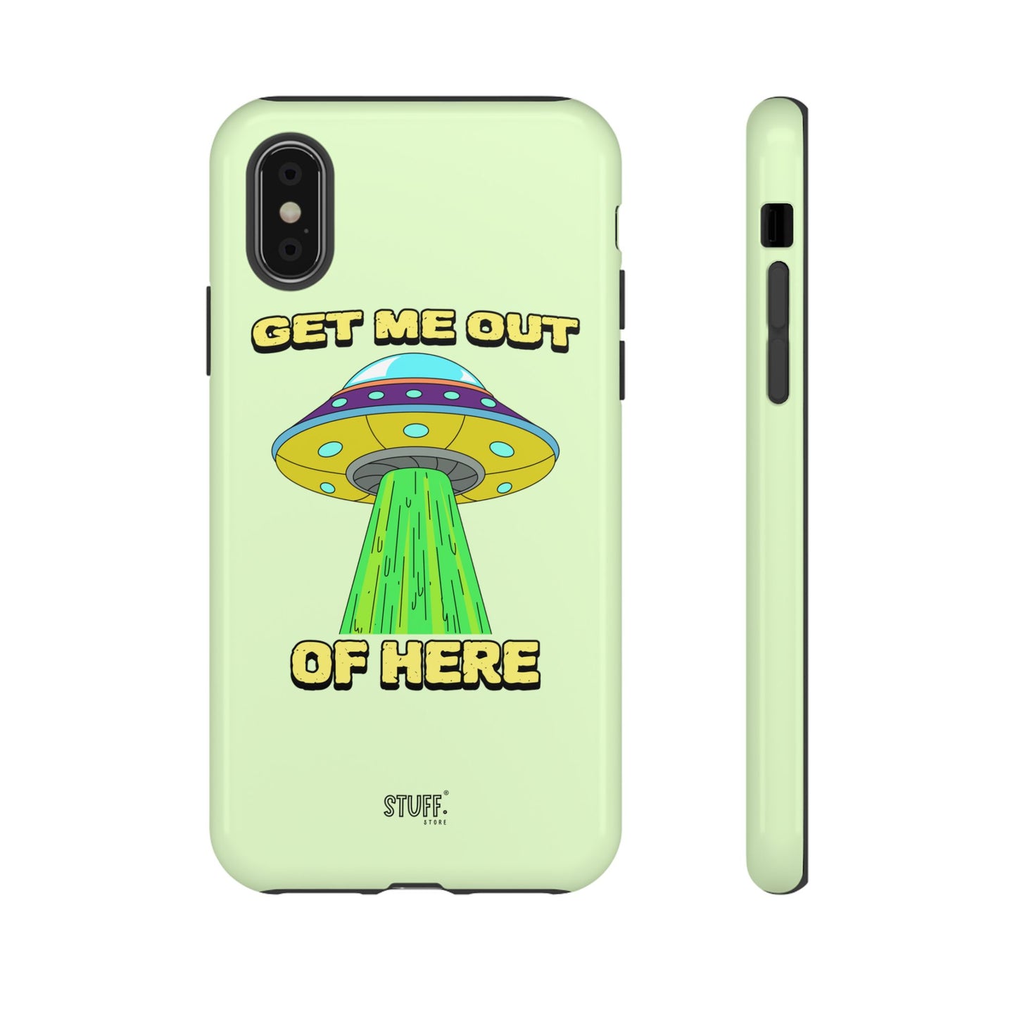 Get Me Out of Here | Coque résistante anti-choc — Vert Menthe