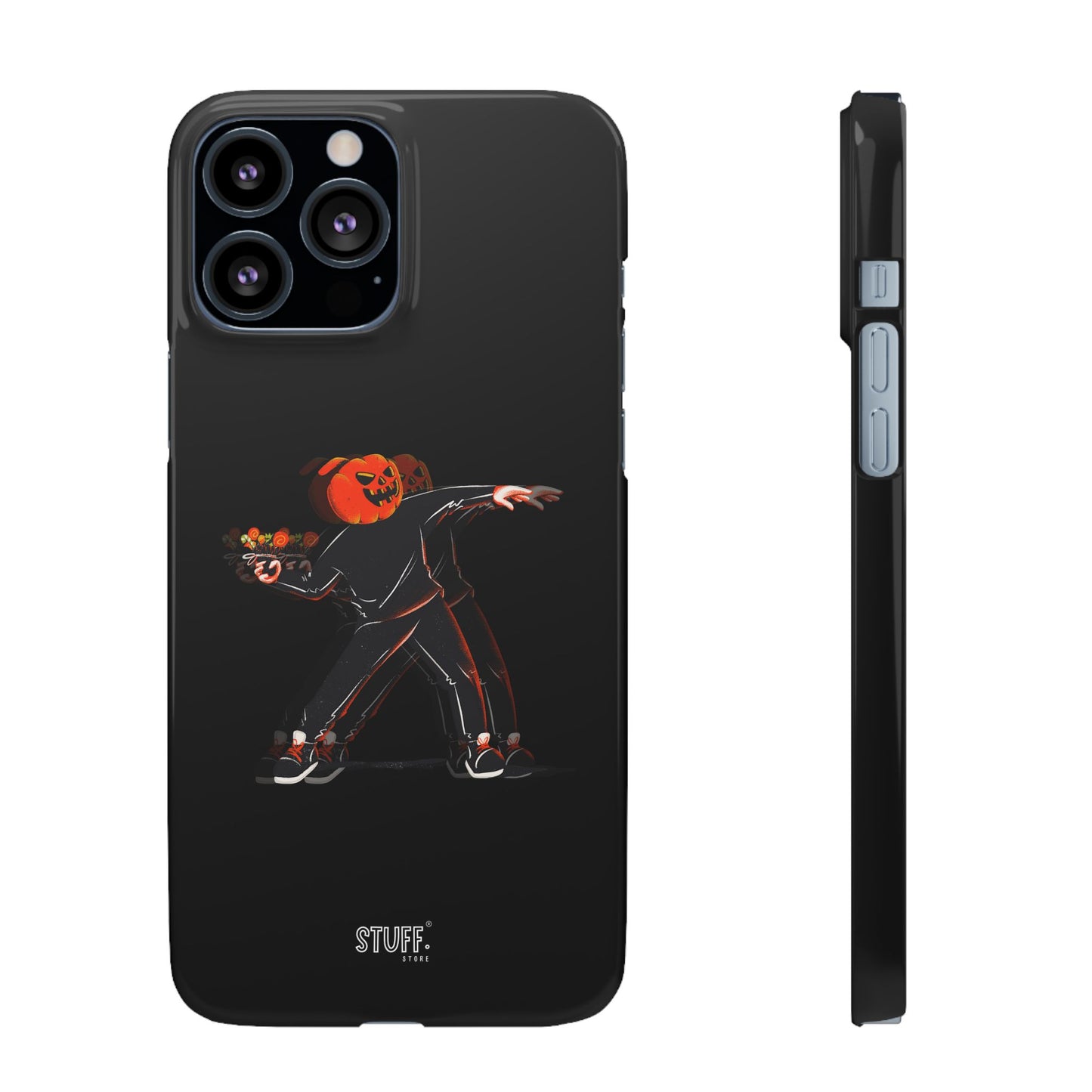 Pumpksy | Coque snap légère et résistante inspiration Banksy – Noir