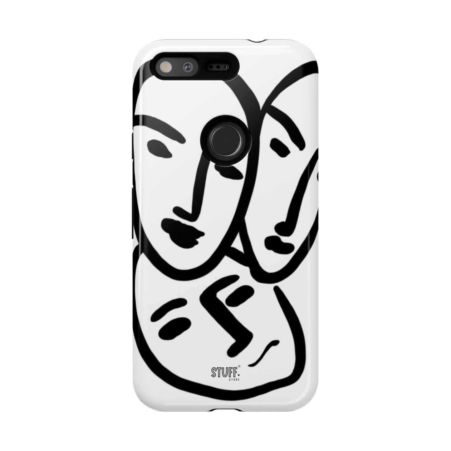 Les Trois Visages | Coque résistante double protection — inspiration Matisse