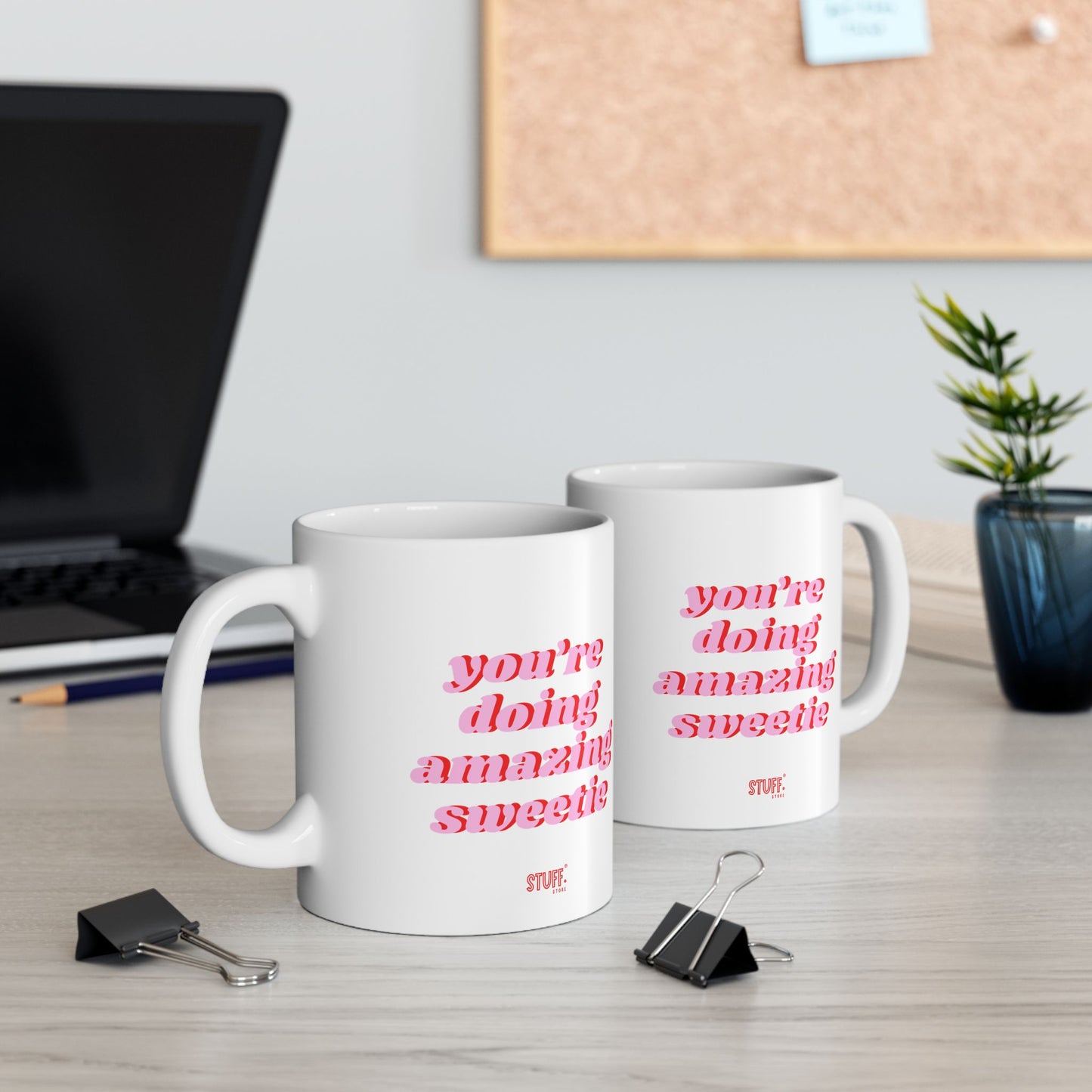Sweetie Cup | Mug en céramique avec phrase motivante — 330ml / 440ml