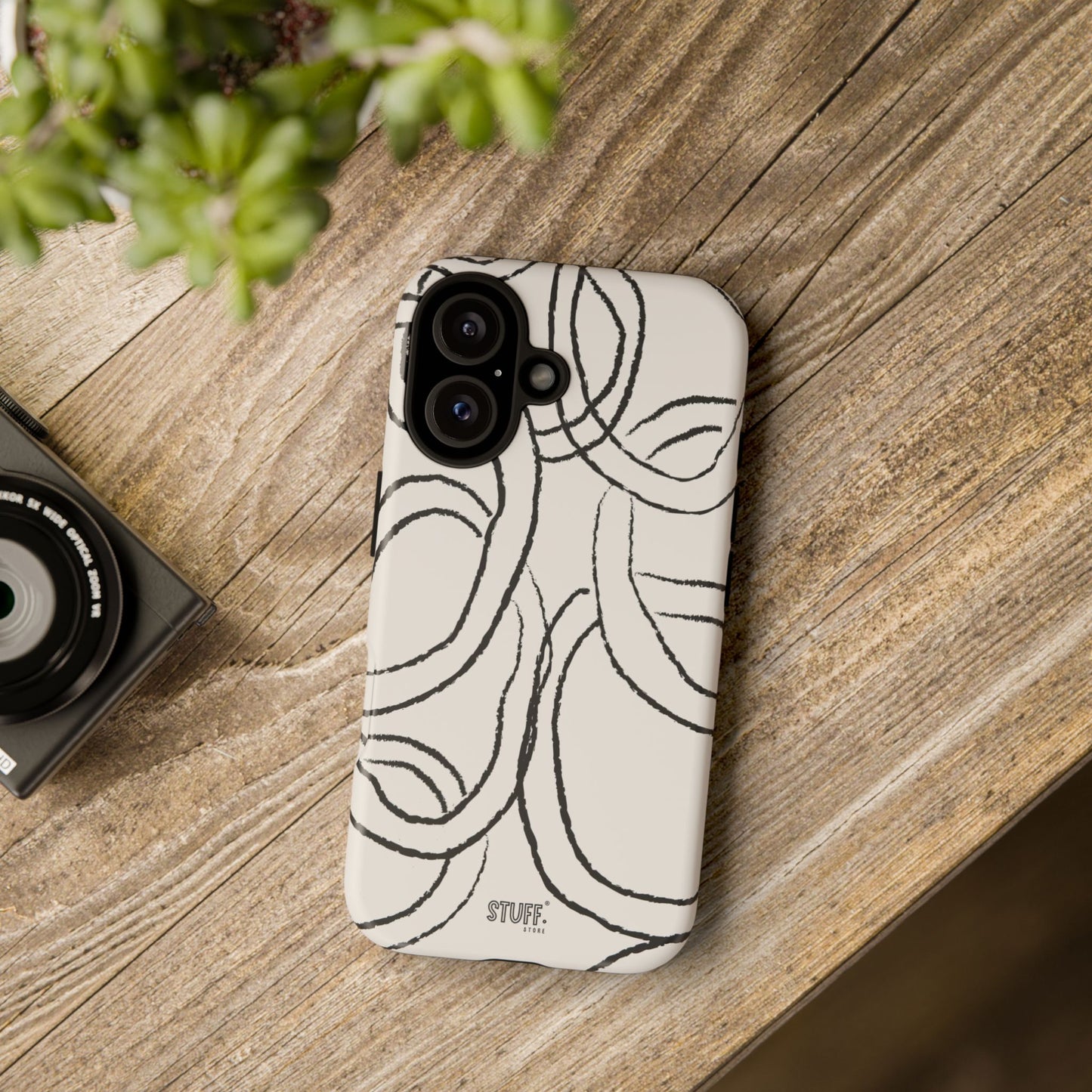 Doodly Case | Coque résistante double protection avec Design Gribouillis Minimaliste