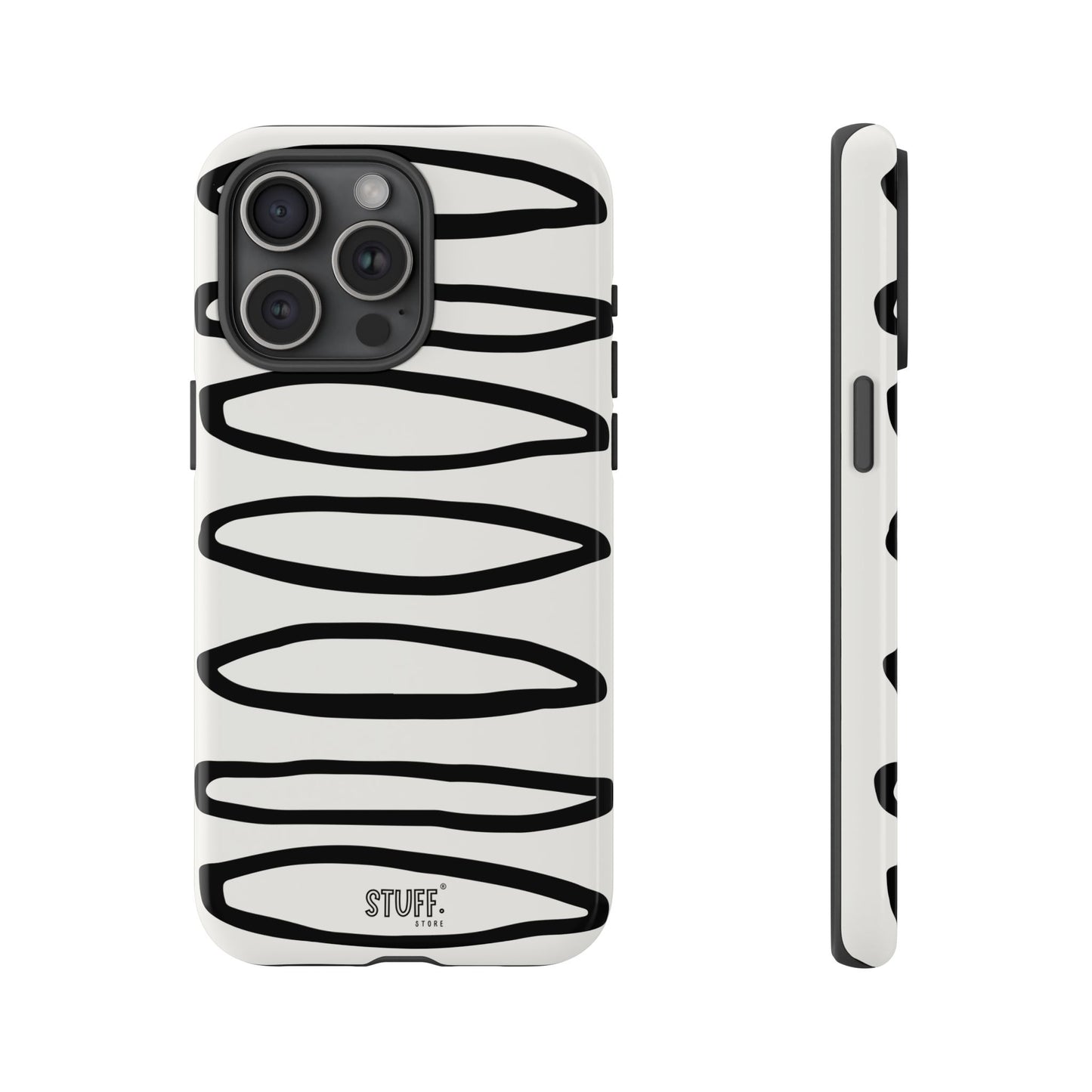 Loopy Case | Coque résistante double protection - Motif cercles abstraits
