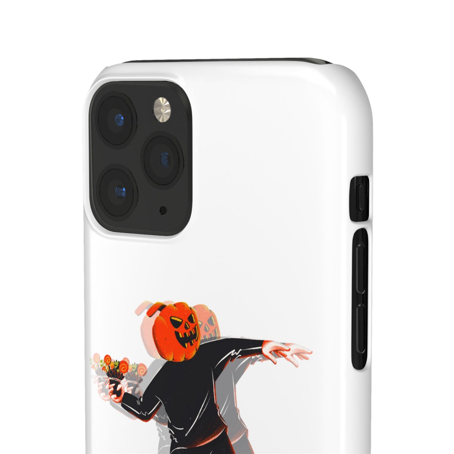 Pumpksy | Coque snap légère et résistante inspiration Banksy – Blanc
