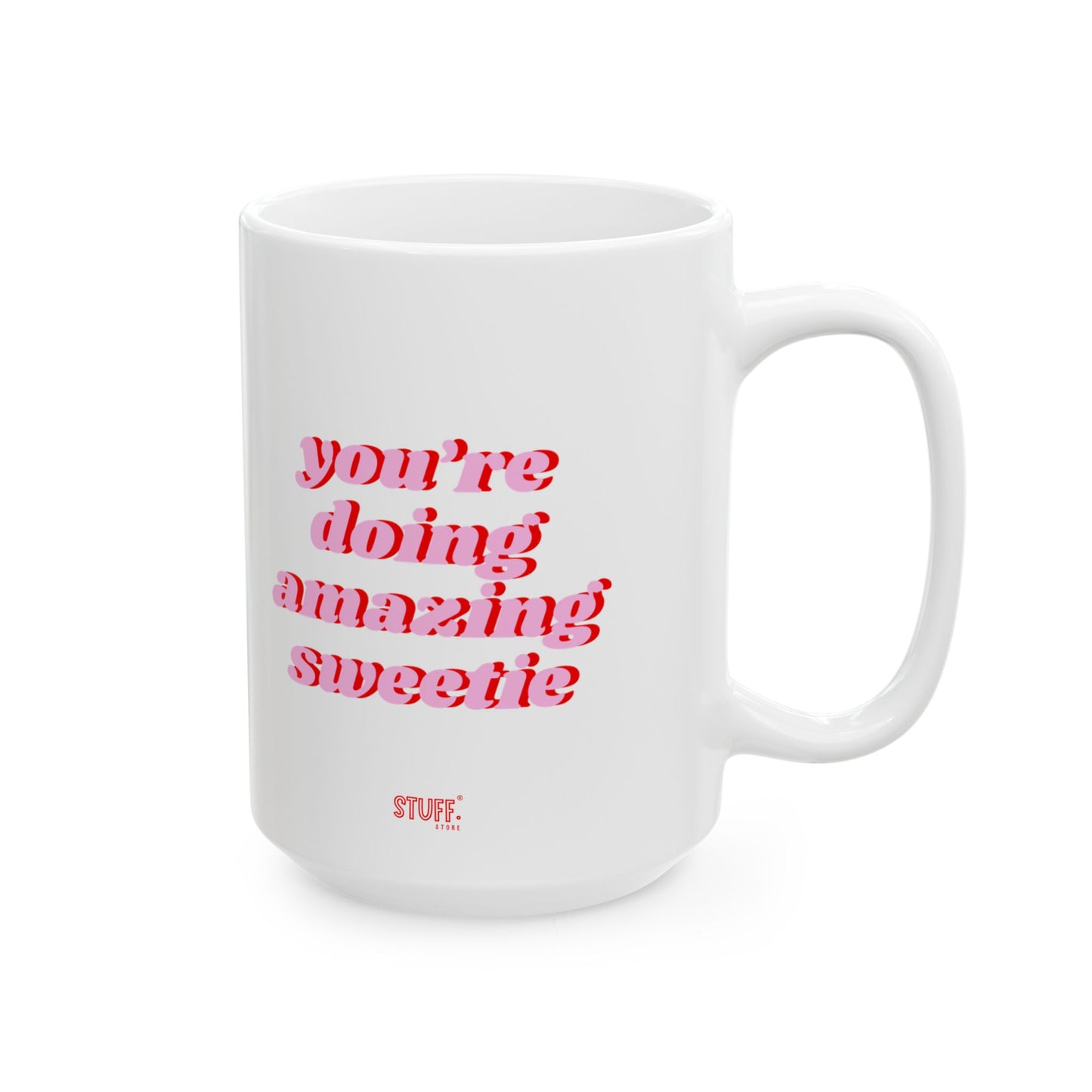 Sweetie Cup | Mug en céramique avec phrase motivante — 330ml / 440ml
