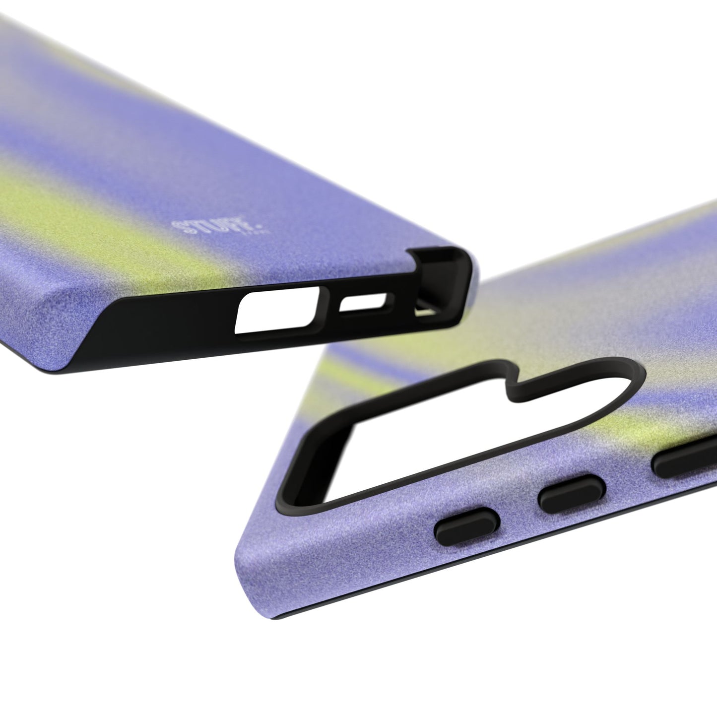 Vibrant Case | Coque résistante double protection anti-choc - Violet & Jaune