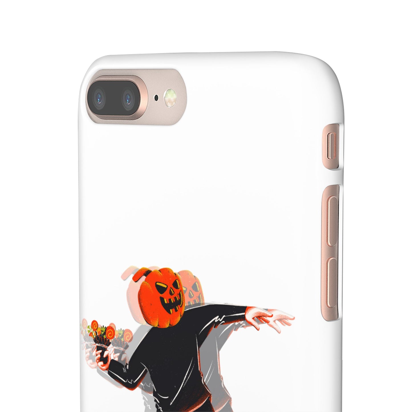 Pumpksy | Coque snap légère et résistante inspiration Banksy – Blanc