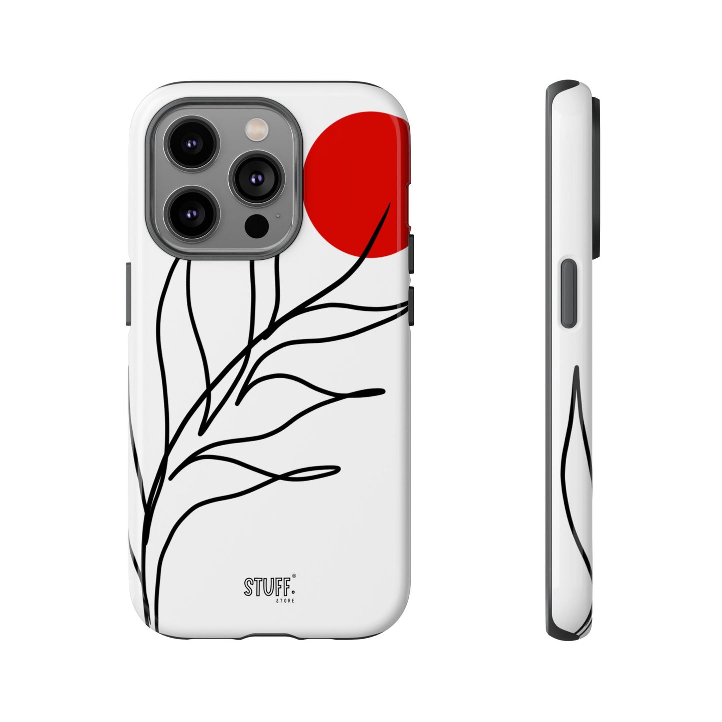 Red Sun Case | Coque résistante double protection avec Design Minimaliste