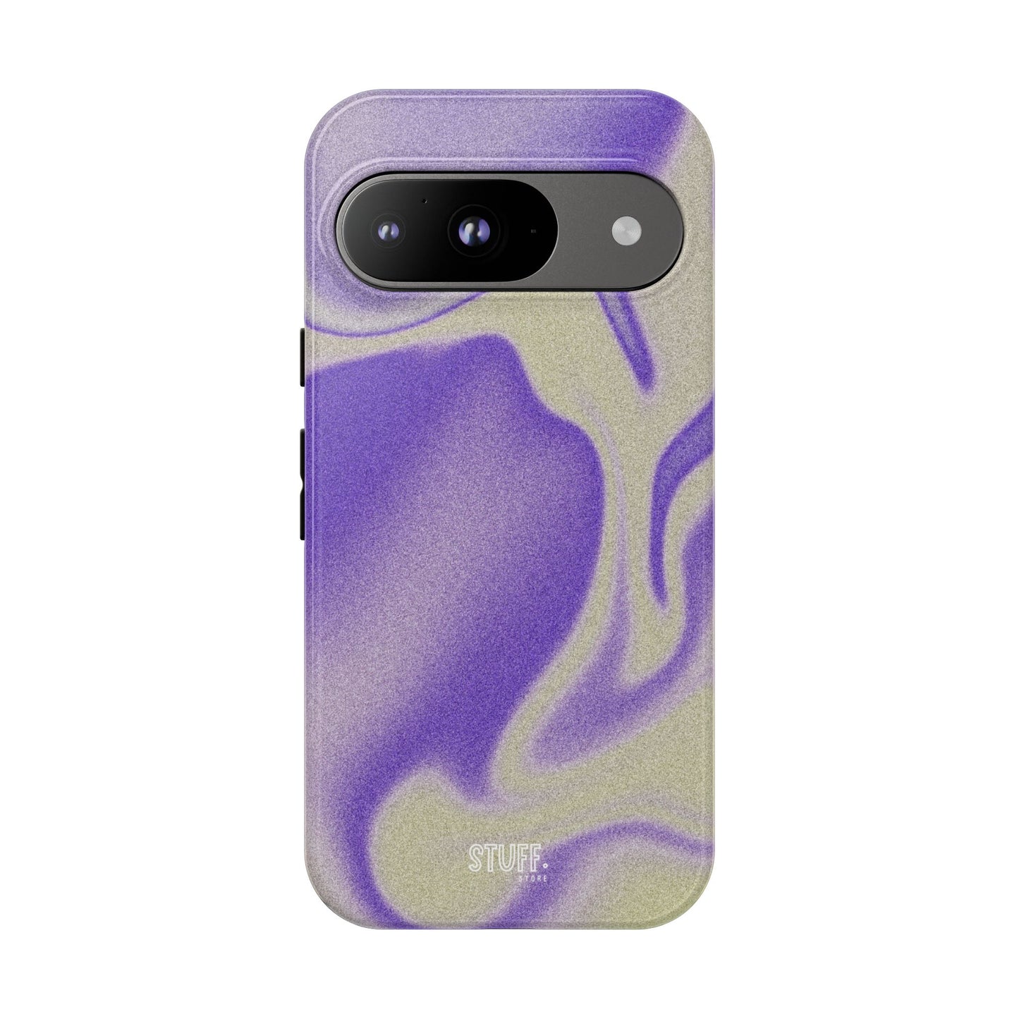 Swirly Case | Coque résistante double protection - Motif vague pourpre