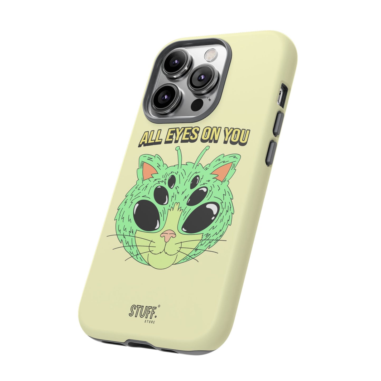 All Eyes on You Case | Coque résistante double protection avec Design Alien drôle