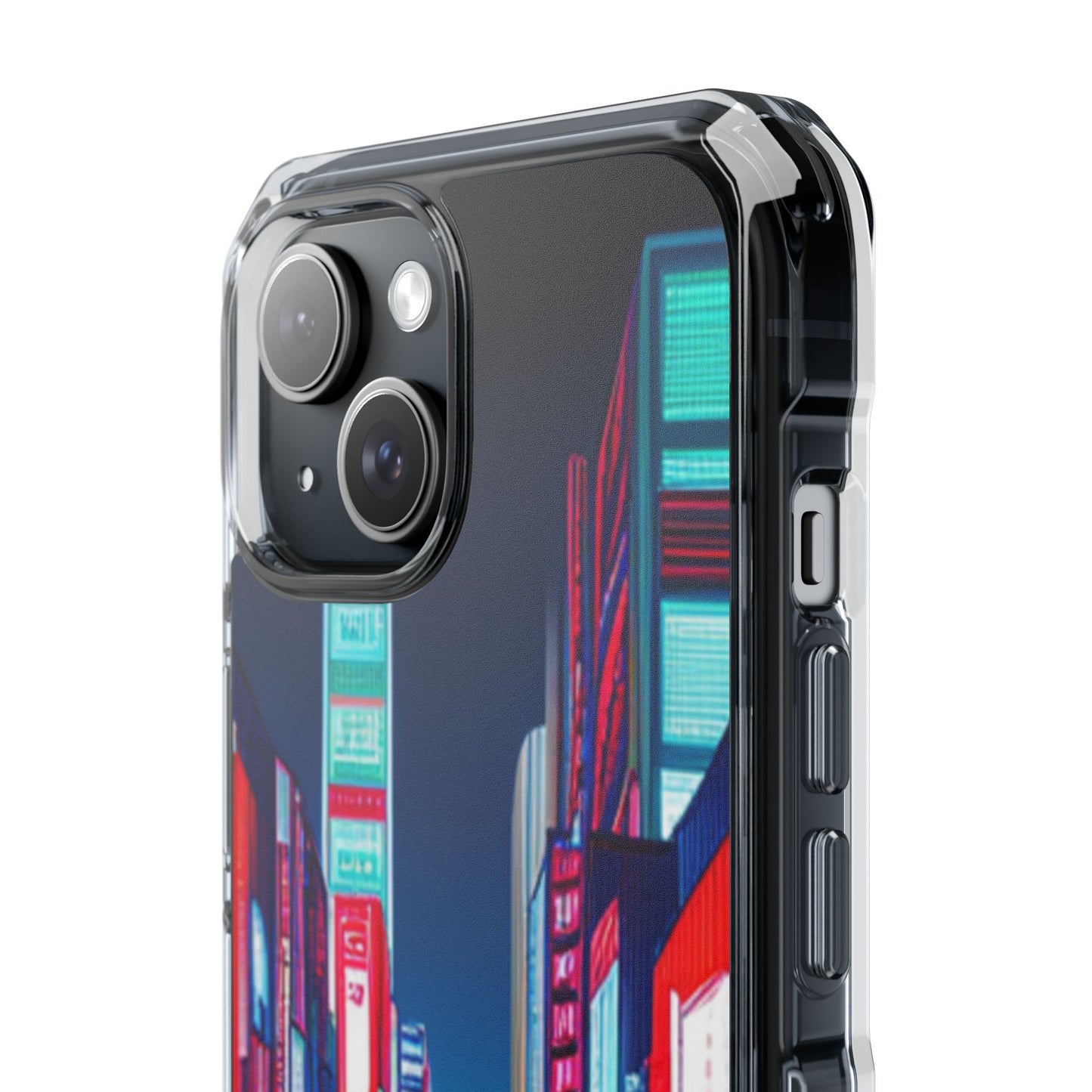 Cyber City Case | Coque transparente magnétique antichoc compatible MagSafe®
