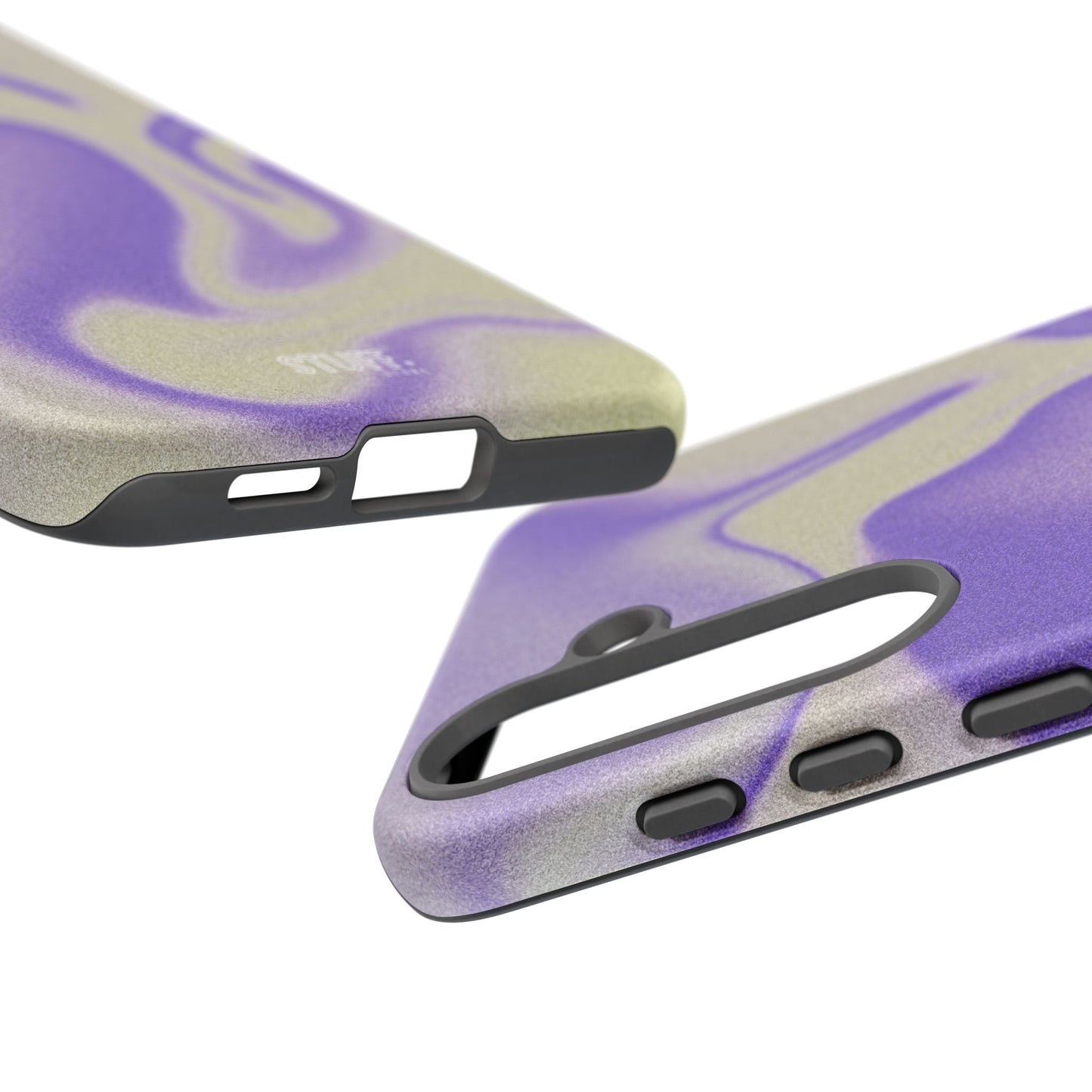 Swirly Case | Coque résistante double protection - Motif vague pourpre