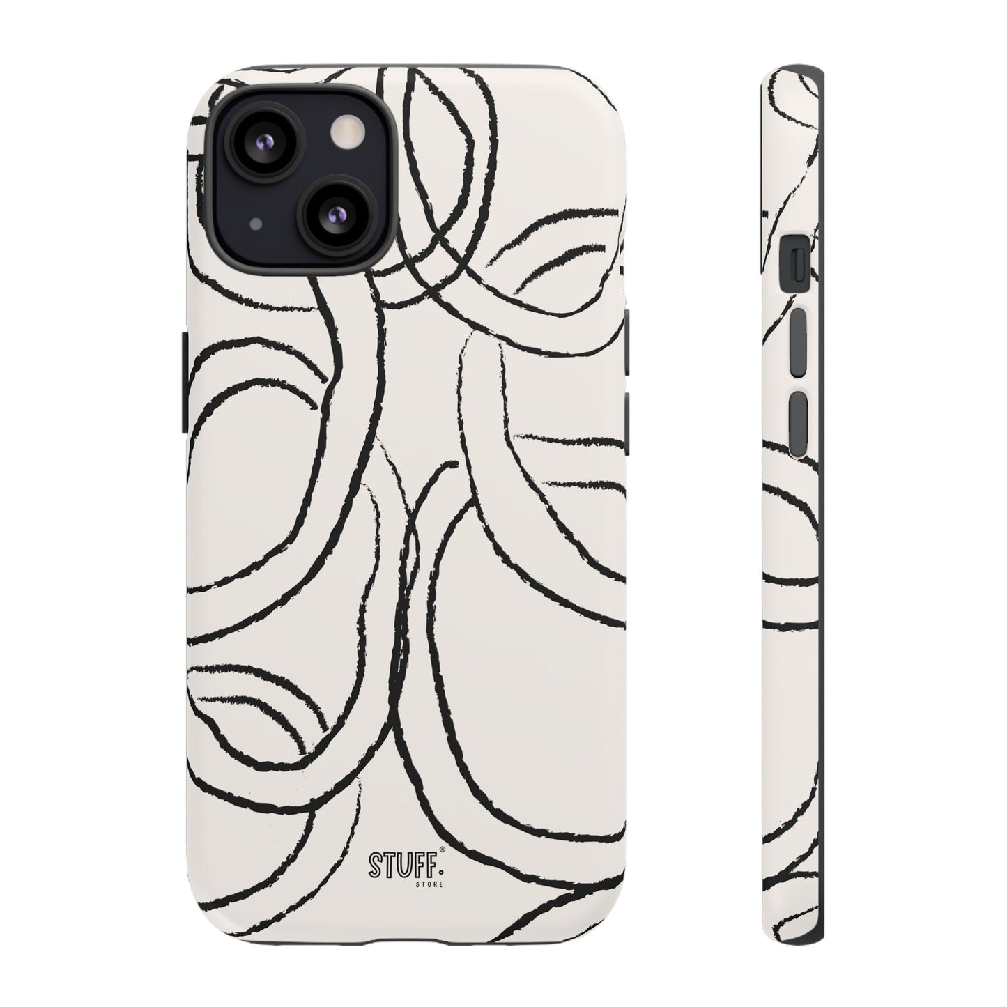 Doodly Case | Coque résistante double protection avec Design Gribouillis Minimaliste