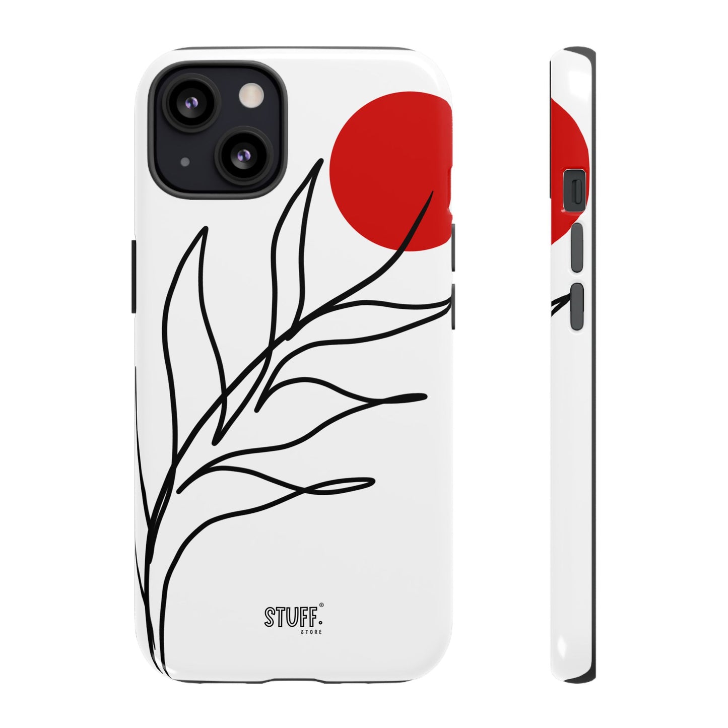 Red Sun Case | Coque résistante double protection avec Design Minimaliste