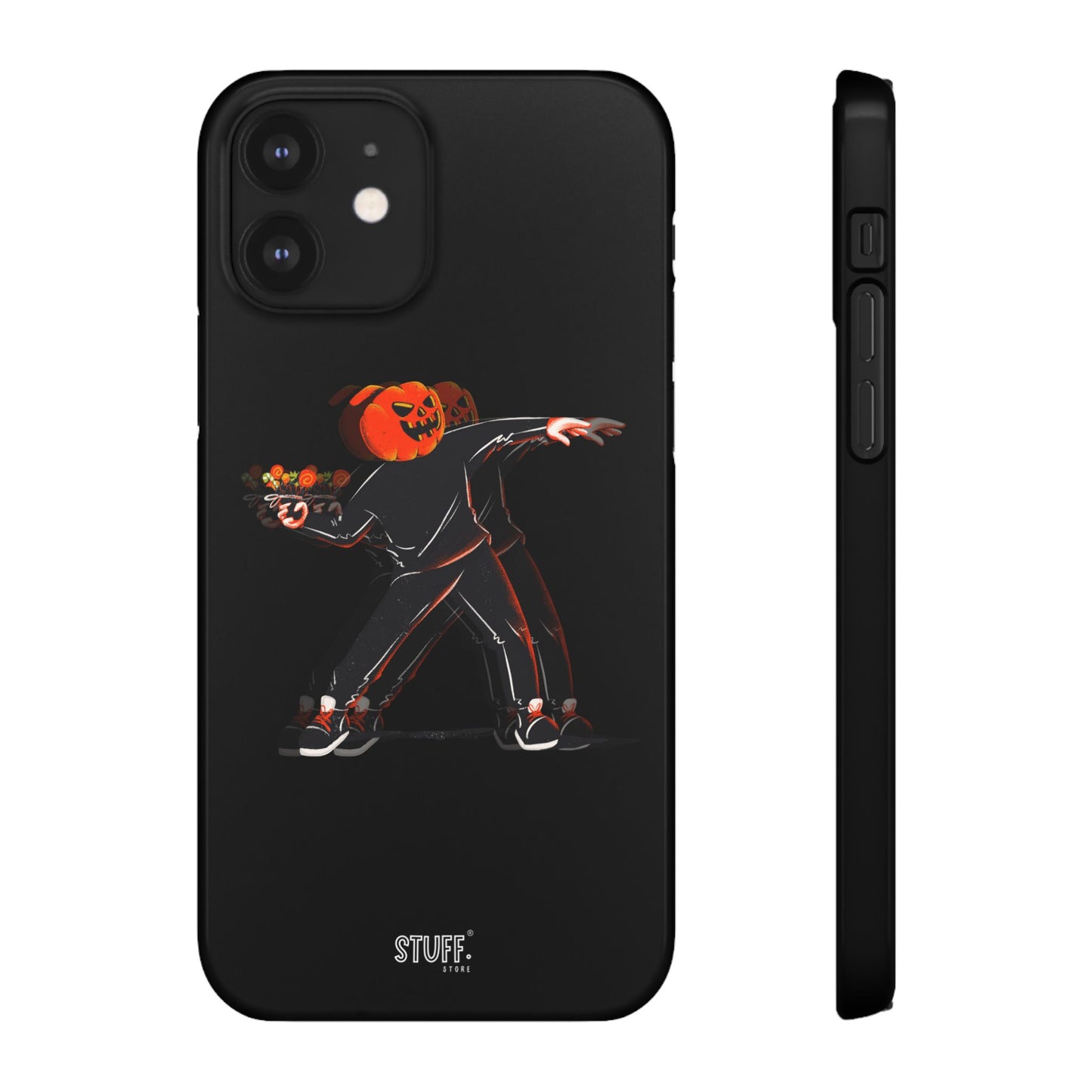 Pumpksy | Coque snap légère et résistante inspiration Banksy – Noir